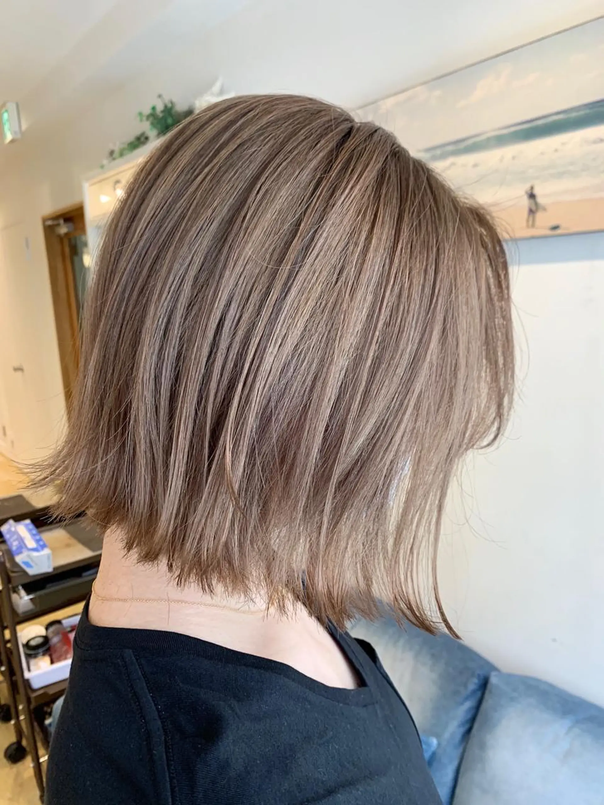 ミディアム ヘアカラー トリートメント 渋谷ハイトーン/ デザインカラー阿部のヘアスタイル