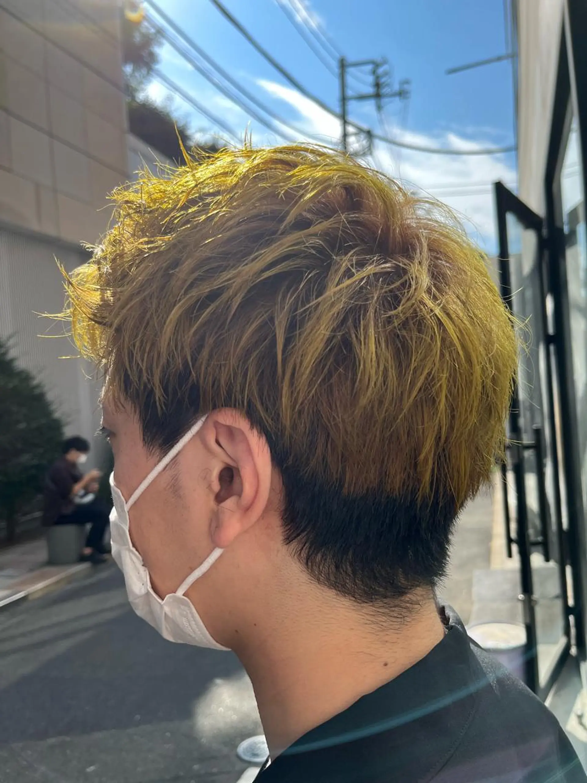 カラー メンズ 🌿earth亀有店 【緑髪のノブ】🌿のヘアスタイル