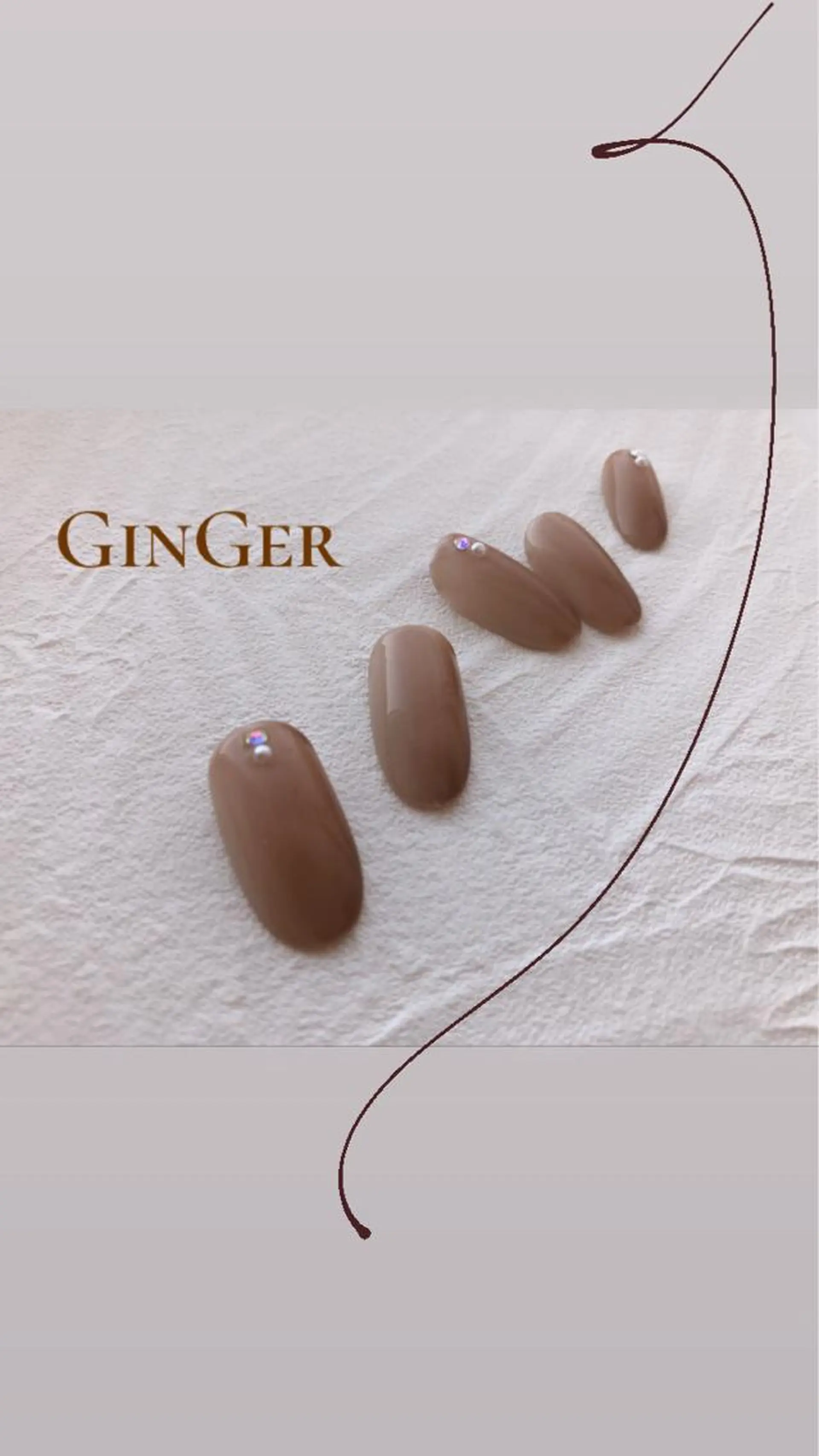 ネイル フットネイル ginger nail&spaのネイルデザイン