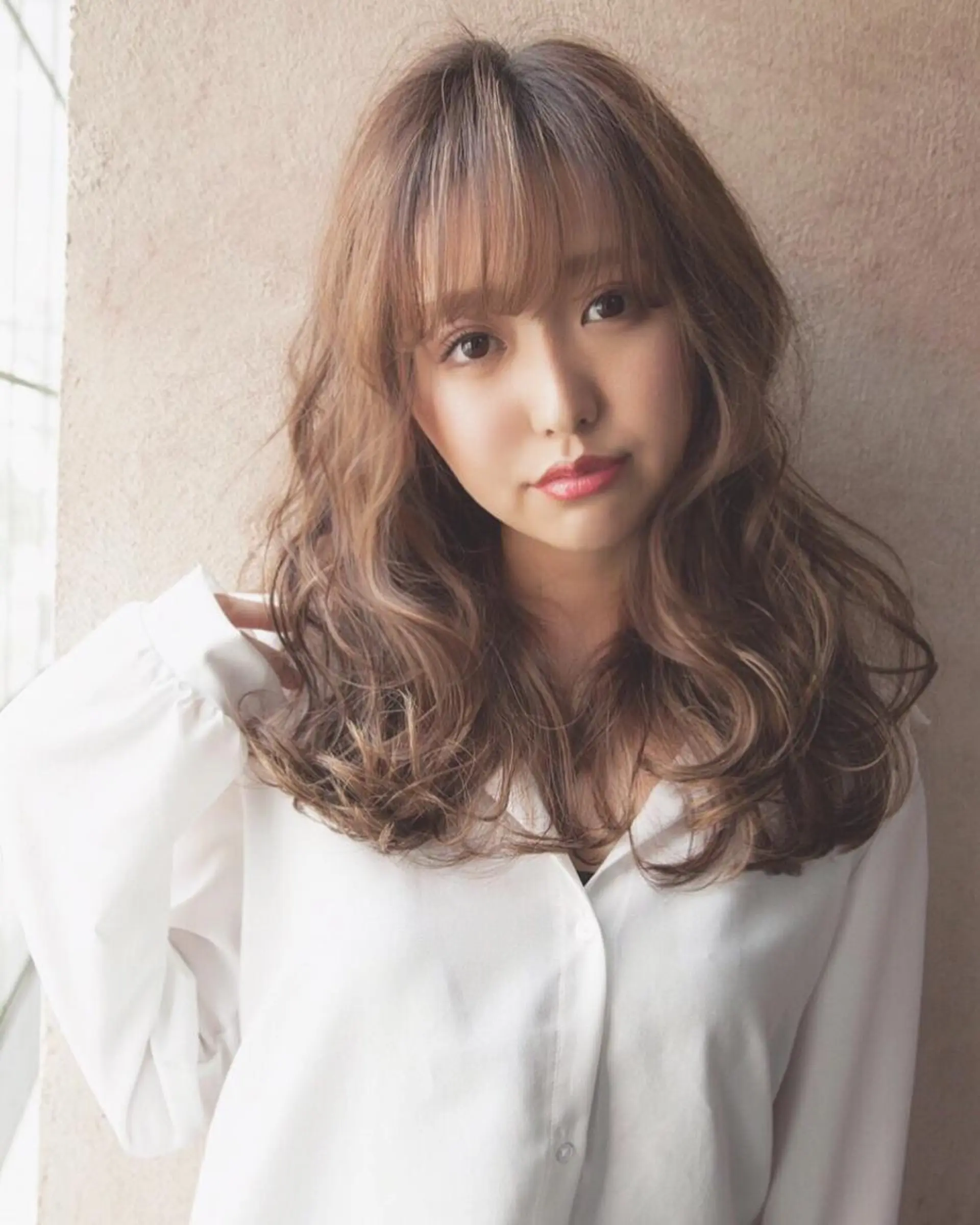 ロング 店長/mao/ 前髪/顔周りカットのヘアスタイル