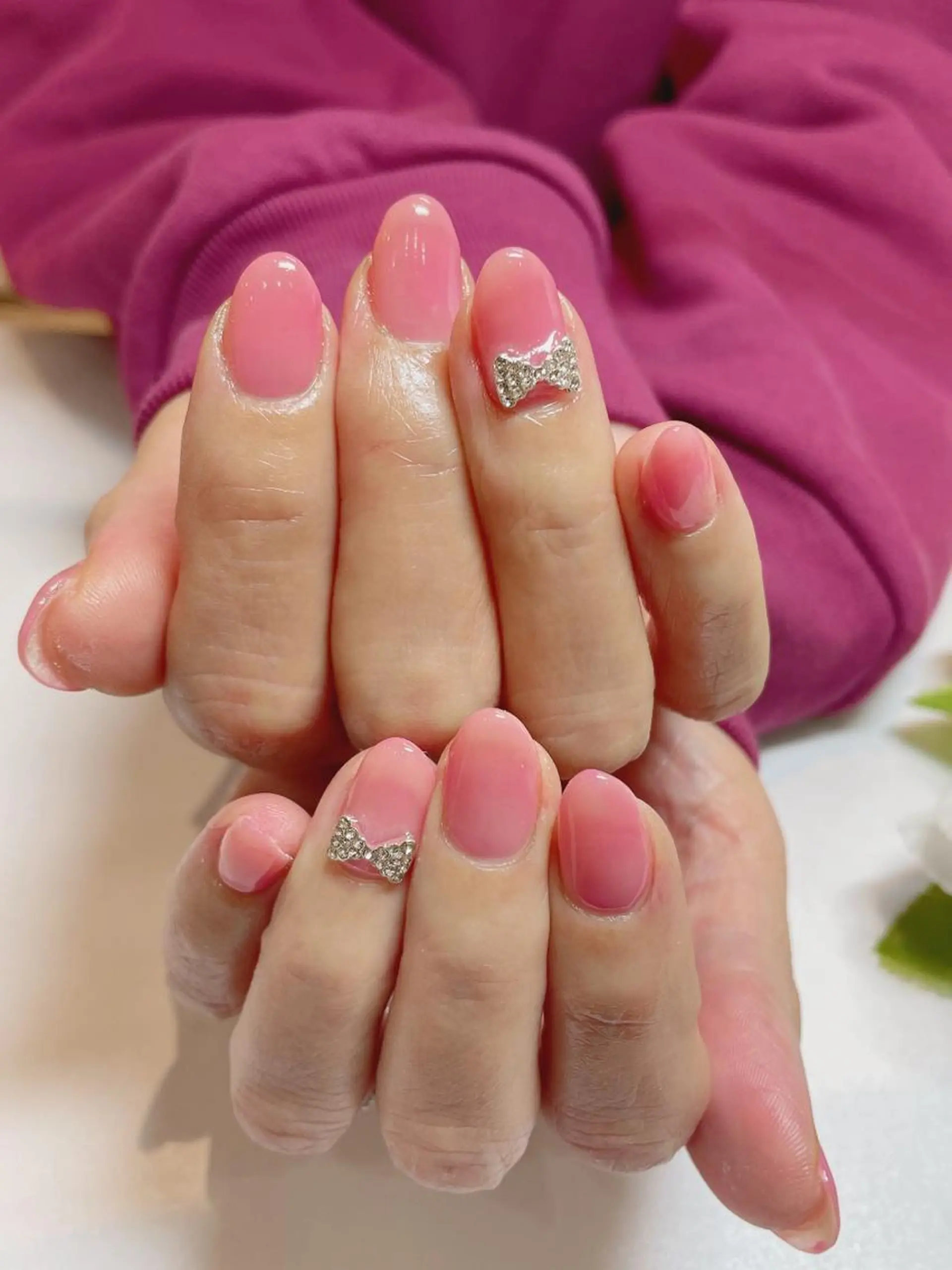 ネイル リボン SINCERELY シンシアリー🌈のネイルデザイン