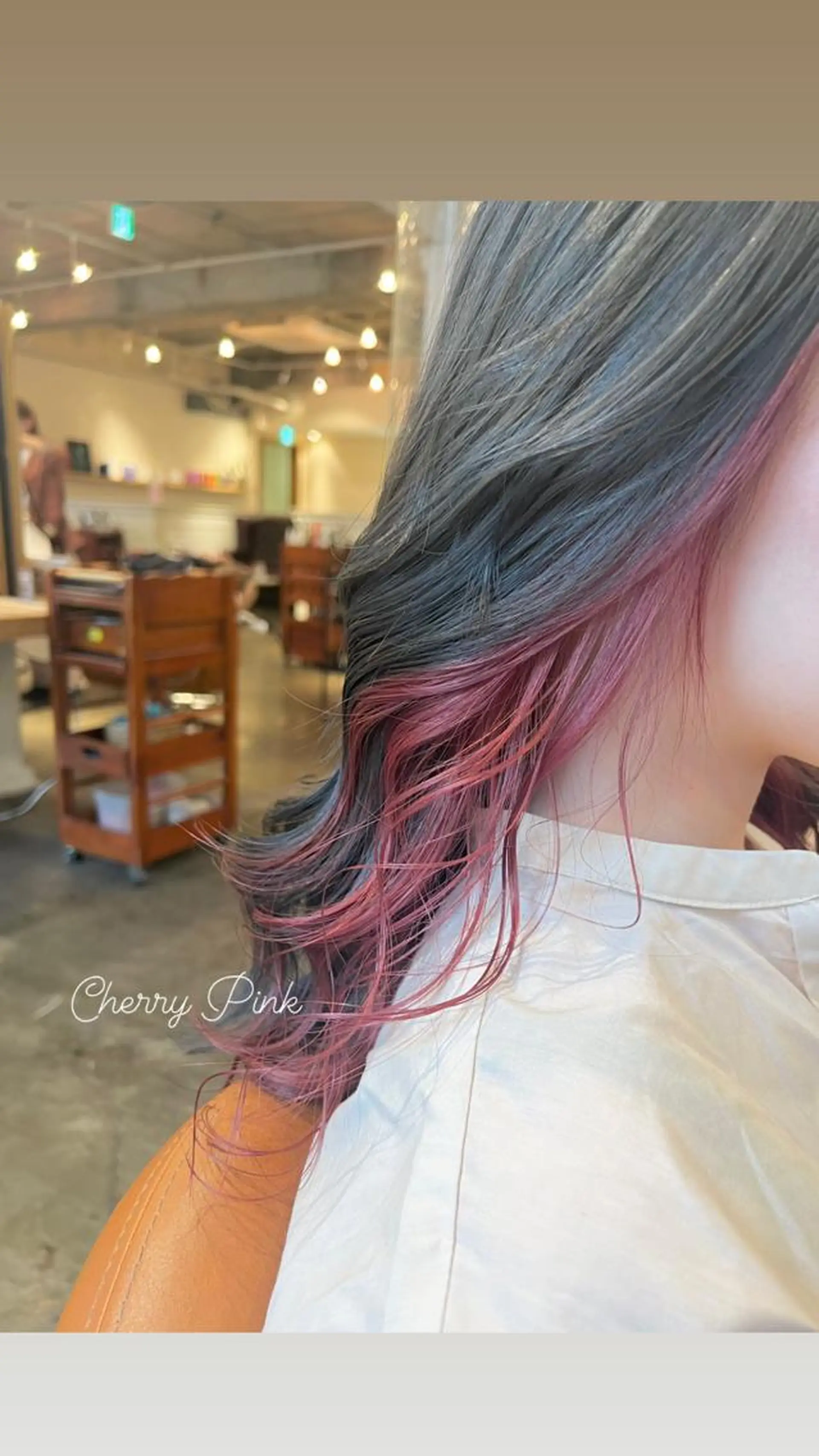 ロング カラー ブリーチ グレージュ ピンクカラー カット ヘアカラー トリートメント ハイライト/インナー /ブリーチ/レイヤーのヘアスタイル