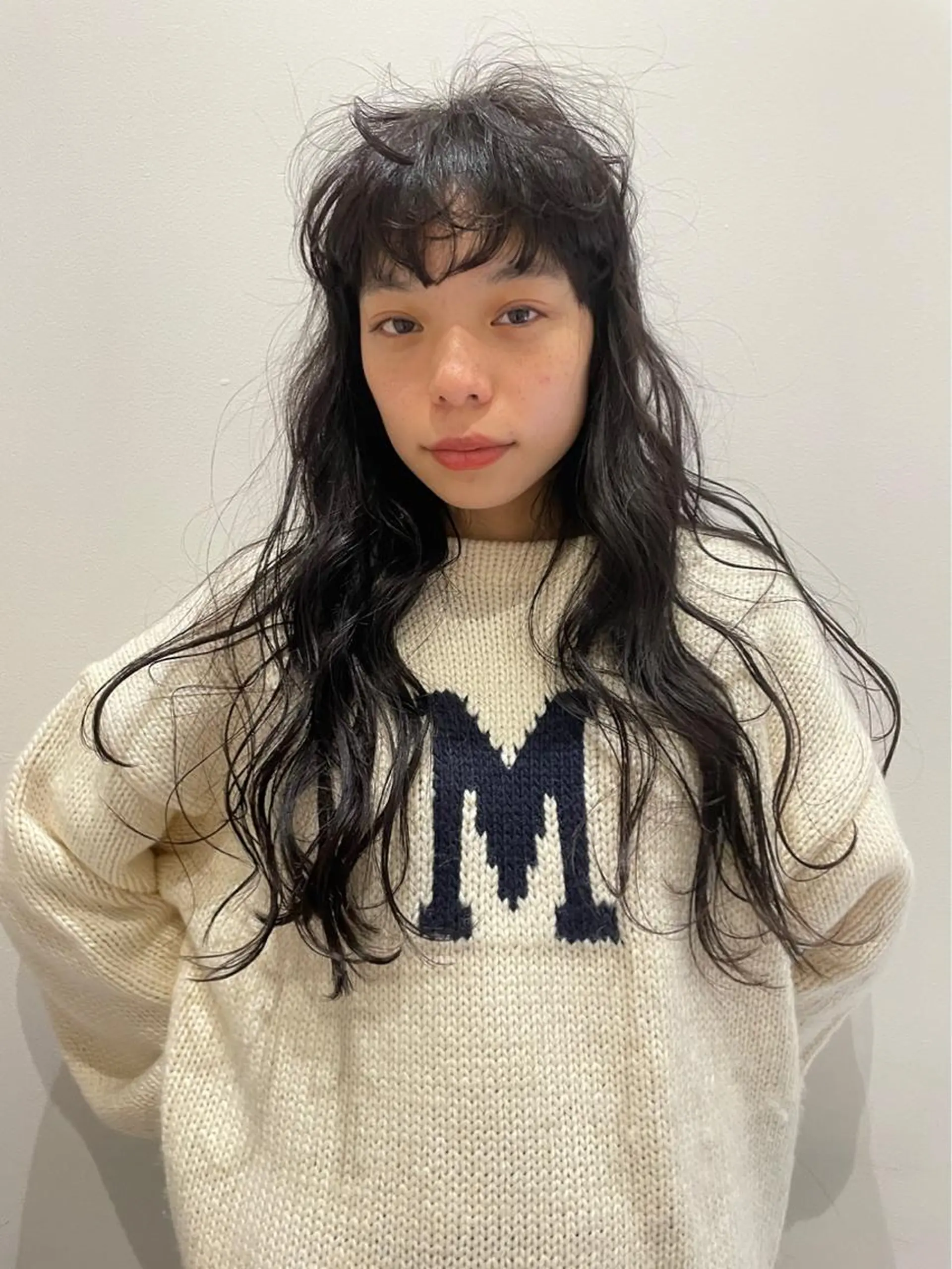 ロング パーマ カット パーマ トリートメント 狩野 羅夢のヘアスタイル