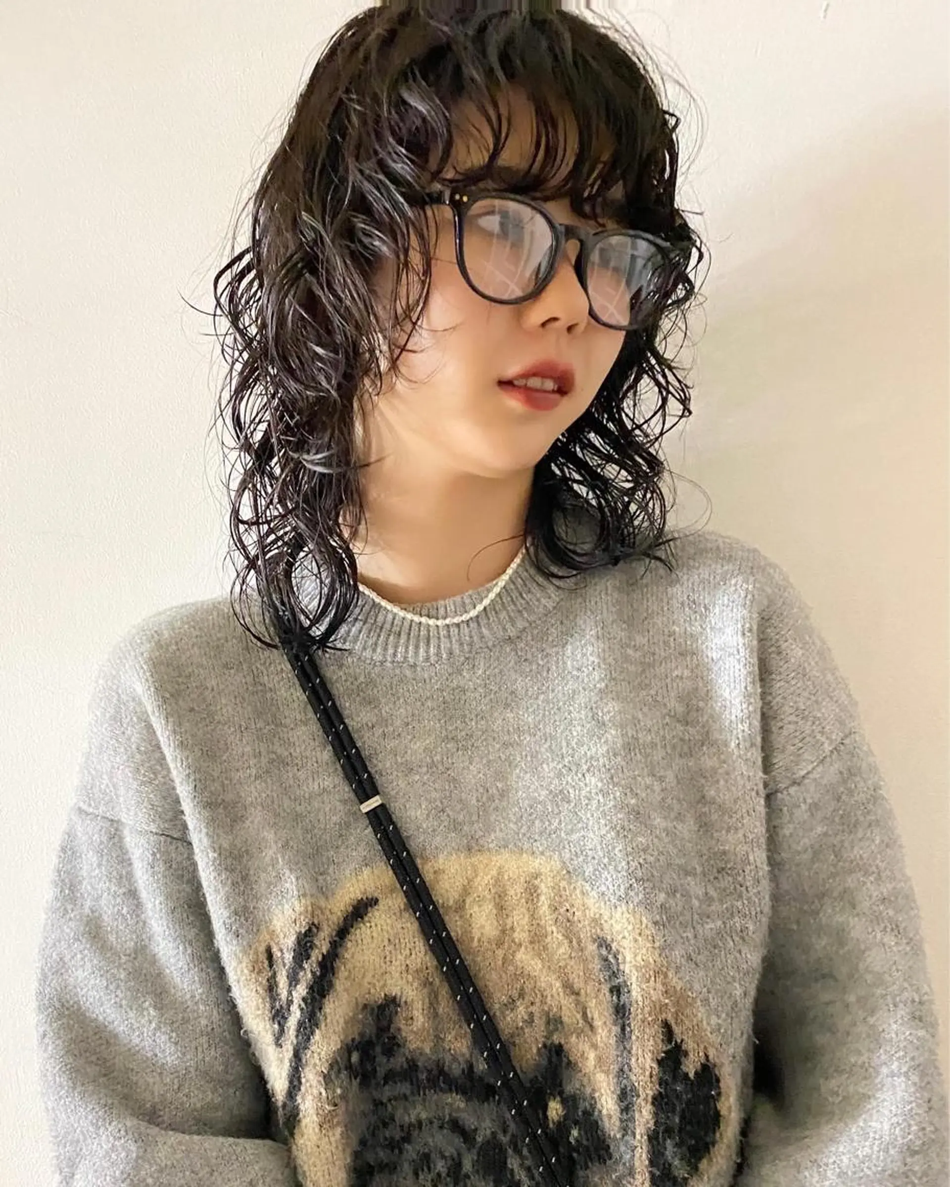 ミディアム パーマ カット パーマ レイヤー/パーマ /ウルフ/nabeのヘアスタイル