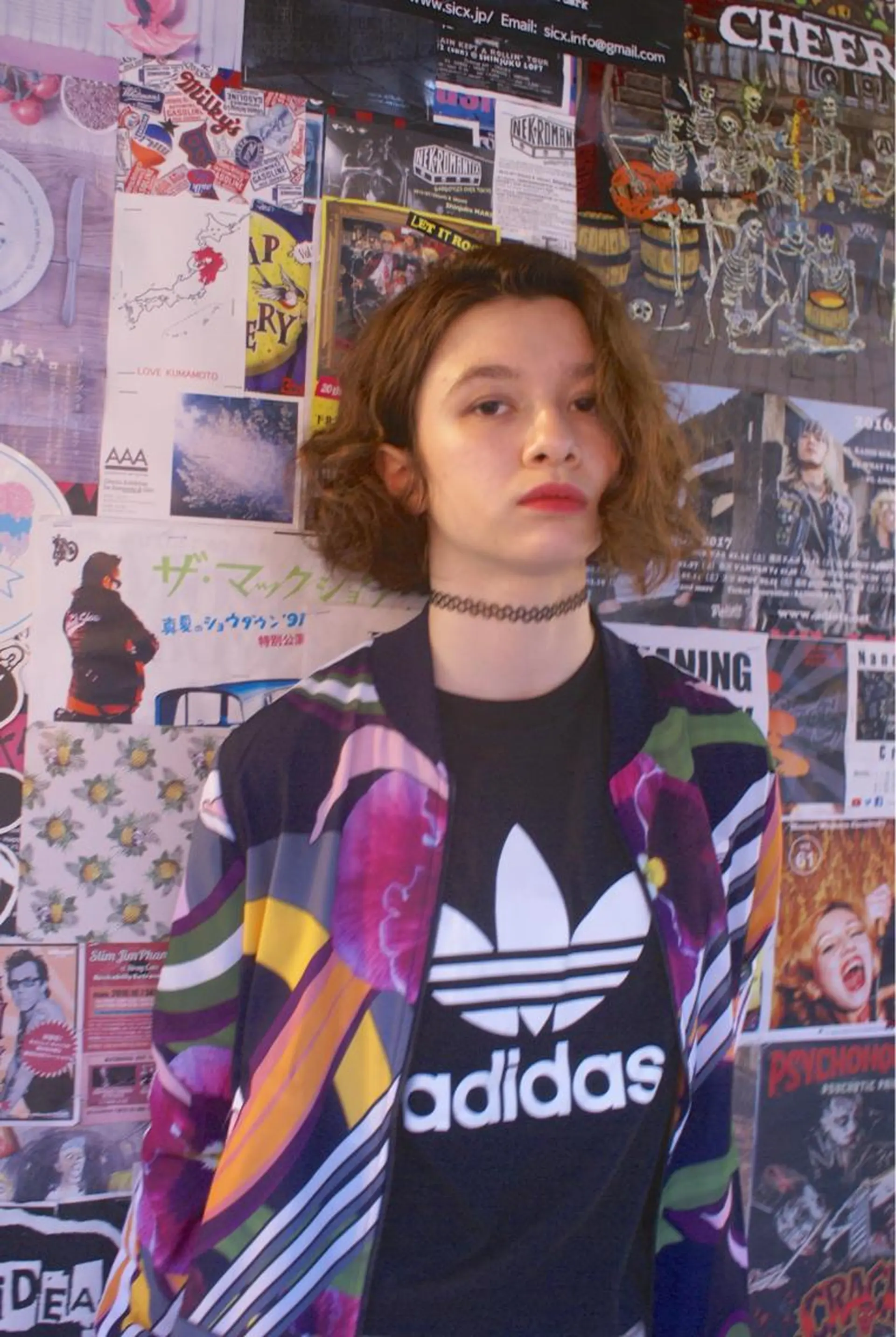 ミディアム カラー パーマ 仲間 菜々世のヘアスタイル