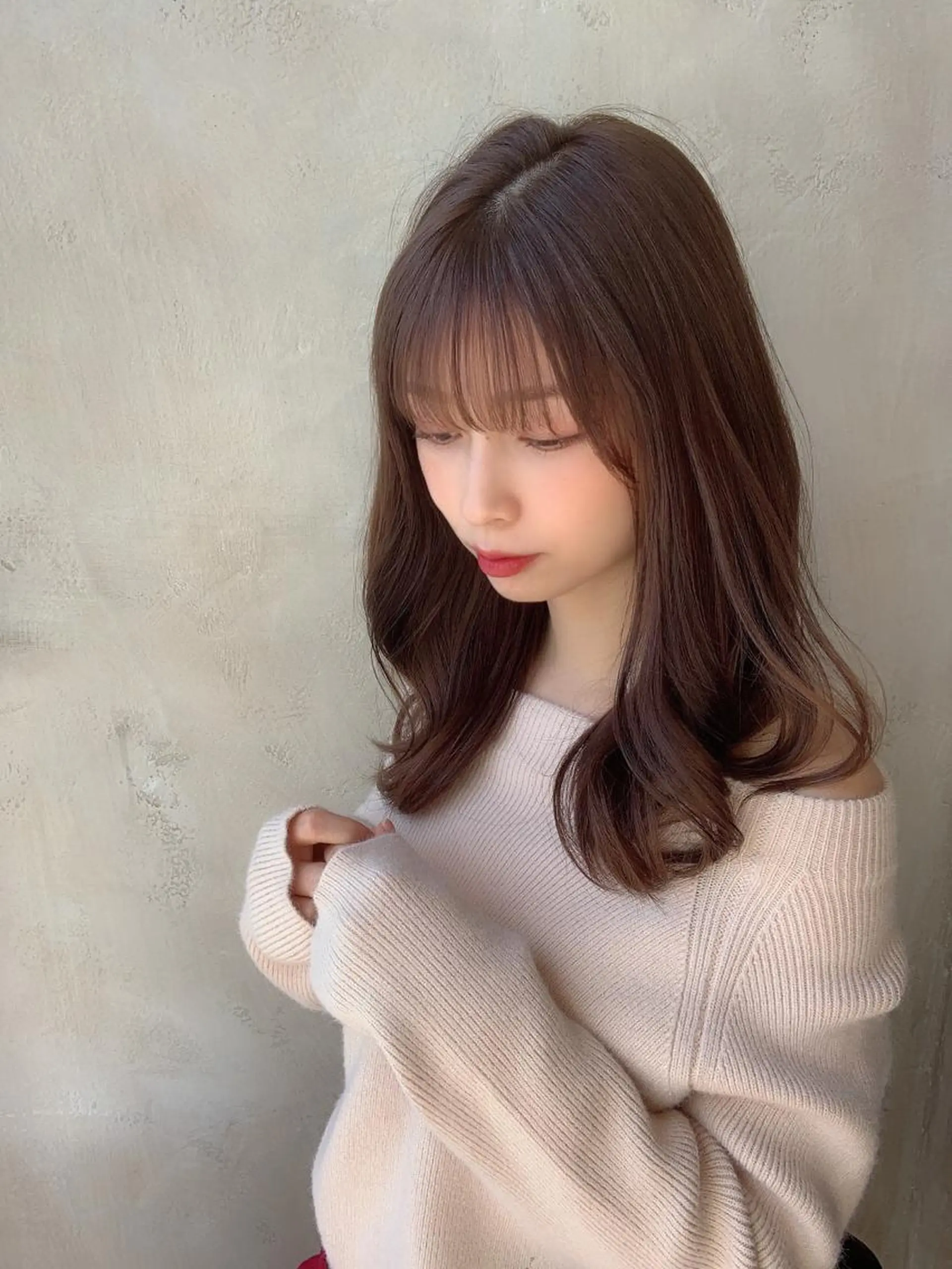 セミロング カット ヘアカラー トリートメント モテ髪🤍こなれヘア 藤山裕大のヘアスタイル