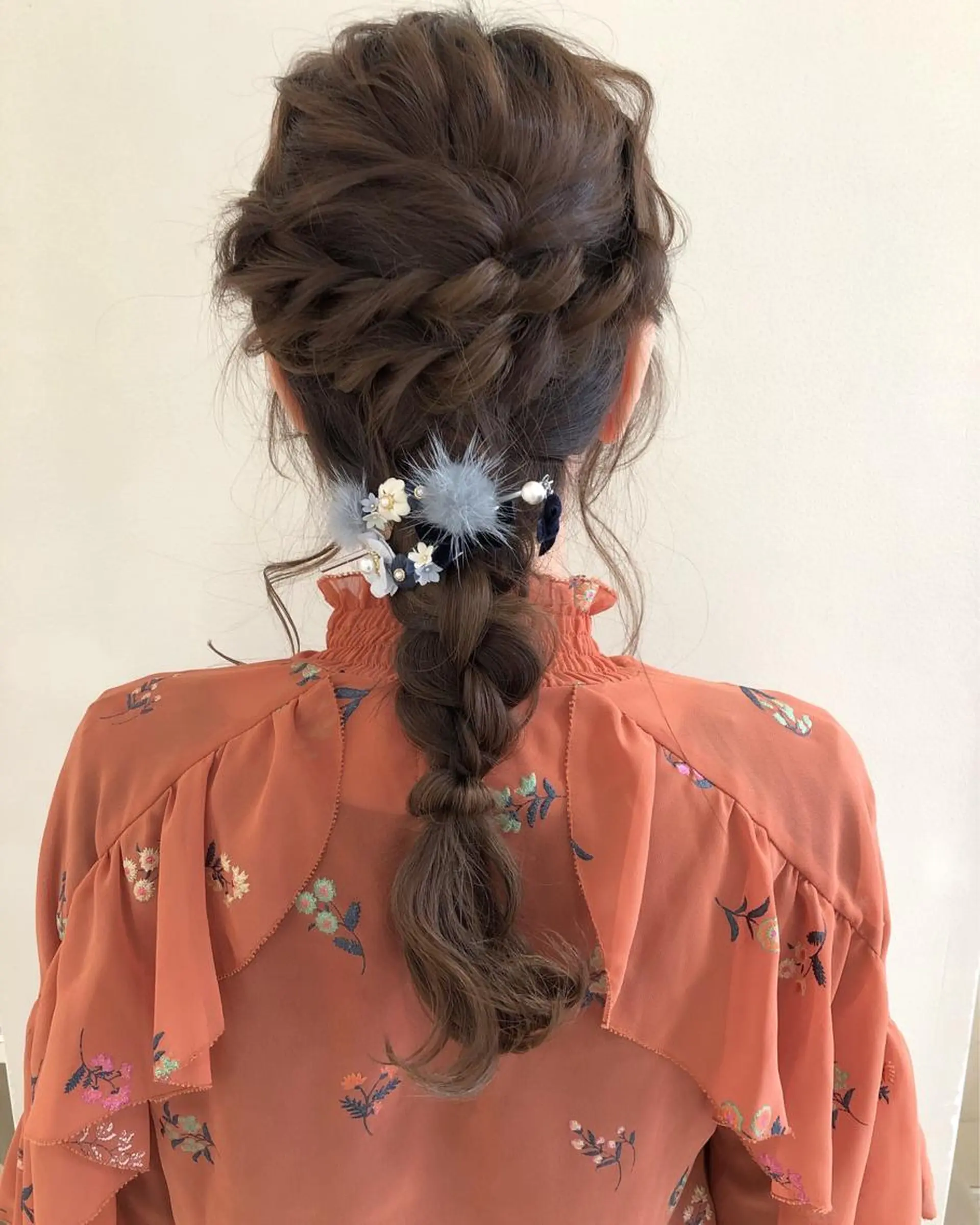 セミロング ヘアアレンジ 結婚式・ブライダル 柳澤 興輝のヘアスタイル