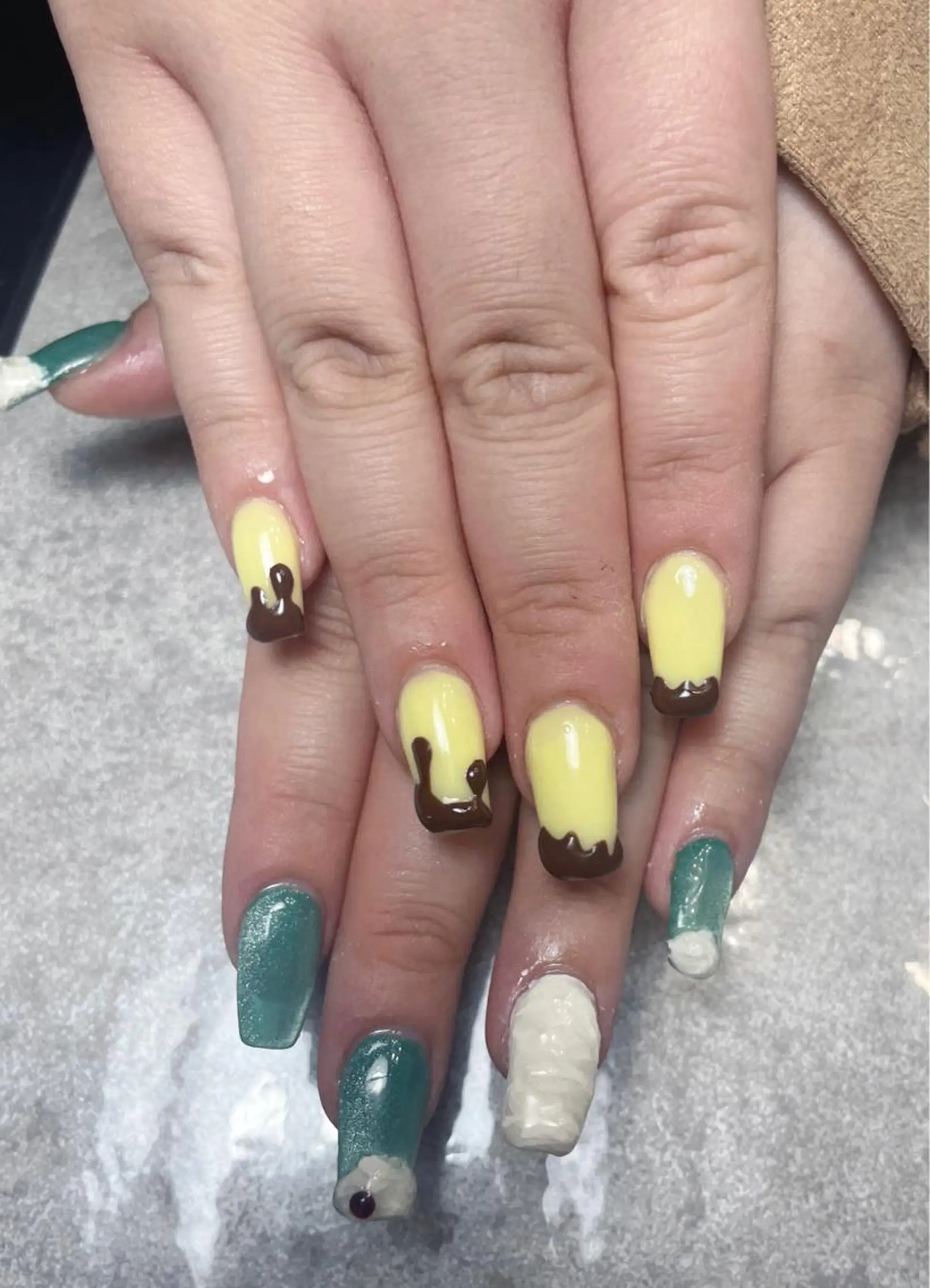 ネイル 持ち込み スカルプネイル BLANC.nail yuuのネイルデザイン