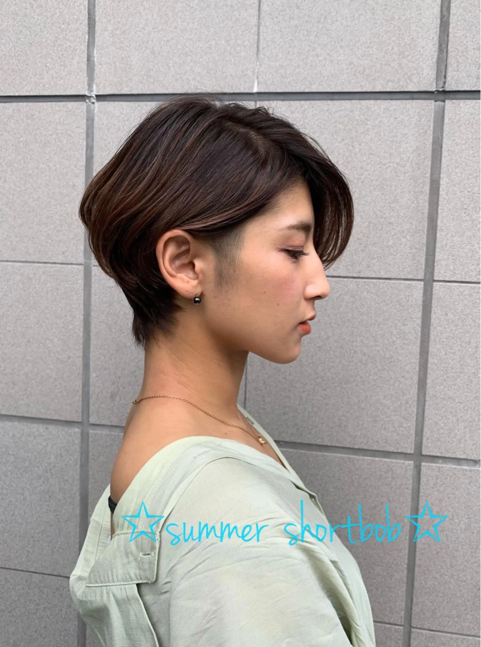 ショート ショートヘア 藤森 希美のヘアスタイル