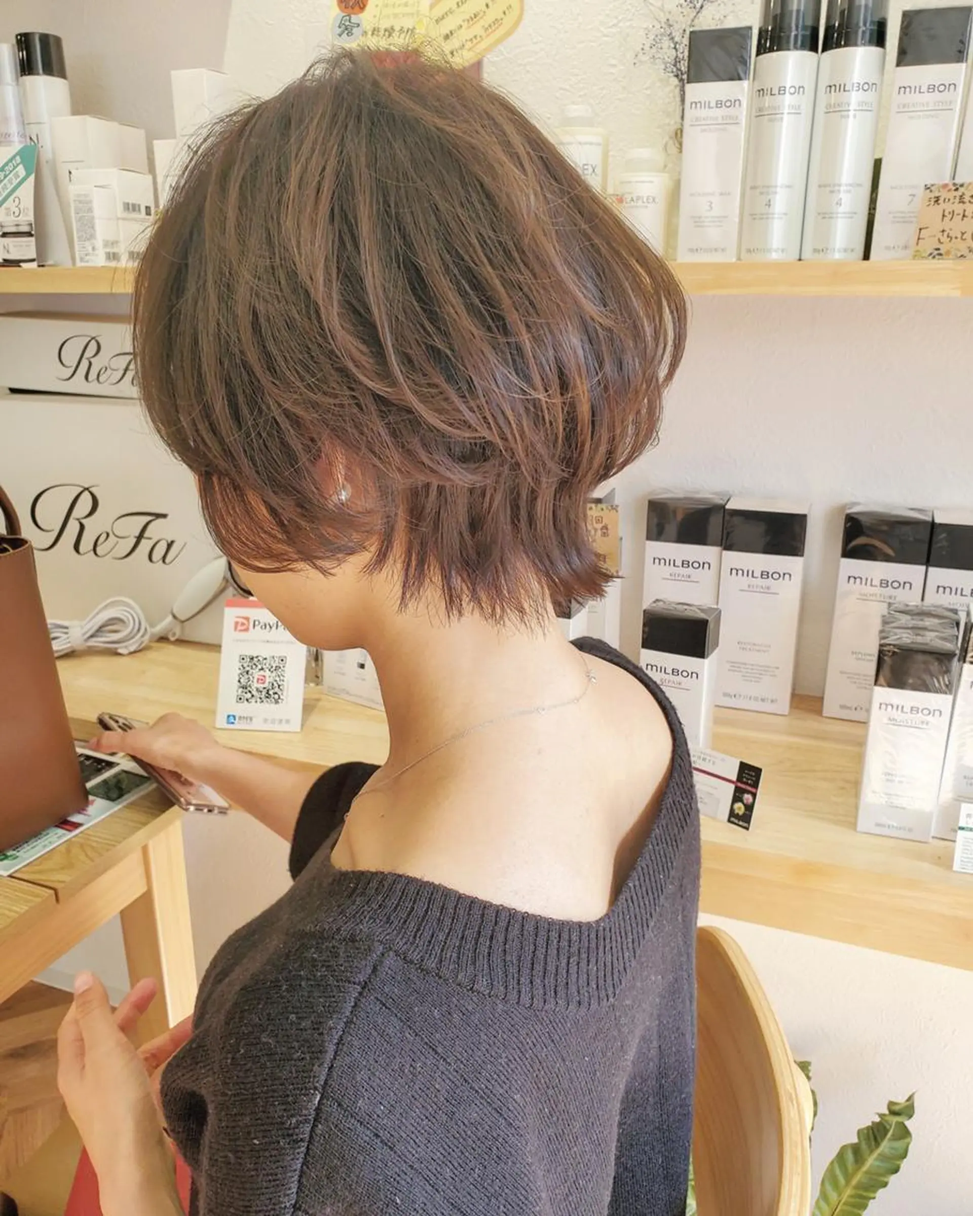 ショート カラー ショートヘア belta 姫路山吹 カラーモデル募集のヘアスタイル