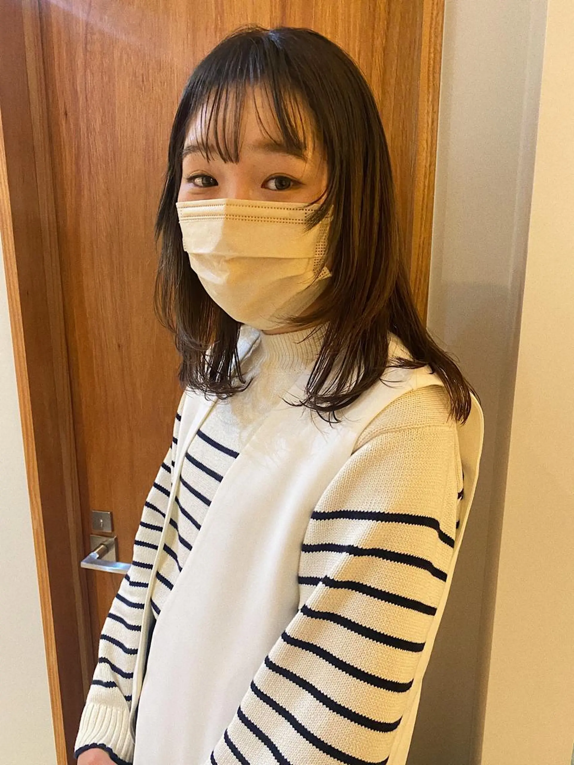 ミディアム カラー 砂原 ひよりのヘアスタイル