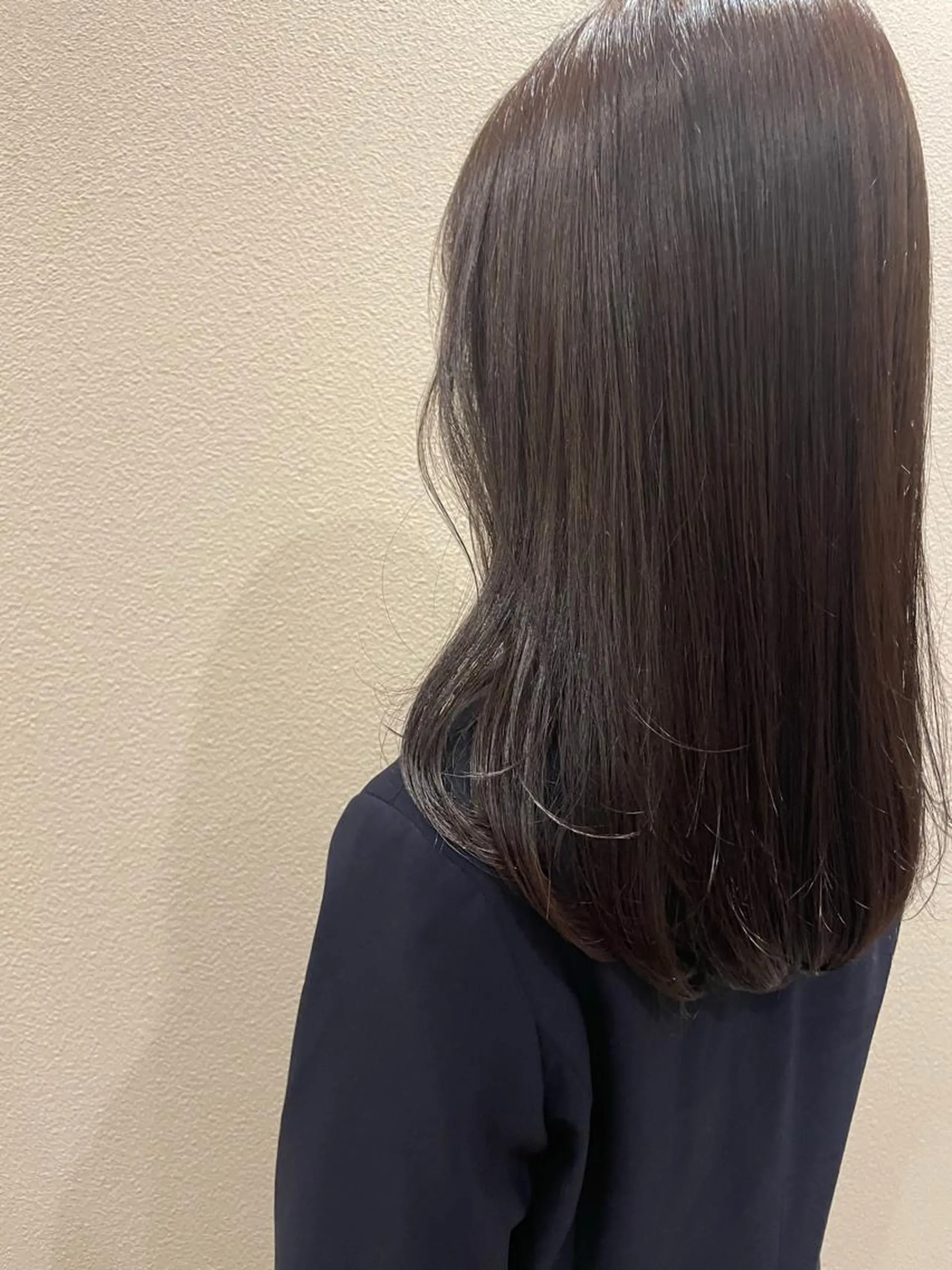 セミロング カラー アンニュイヘア/ 顔周りカット/眞弓萌のヘアスタイル