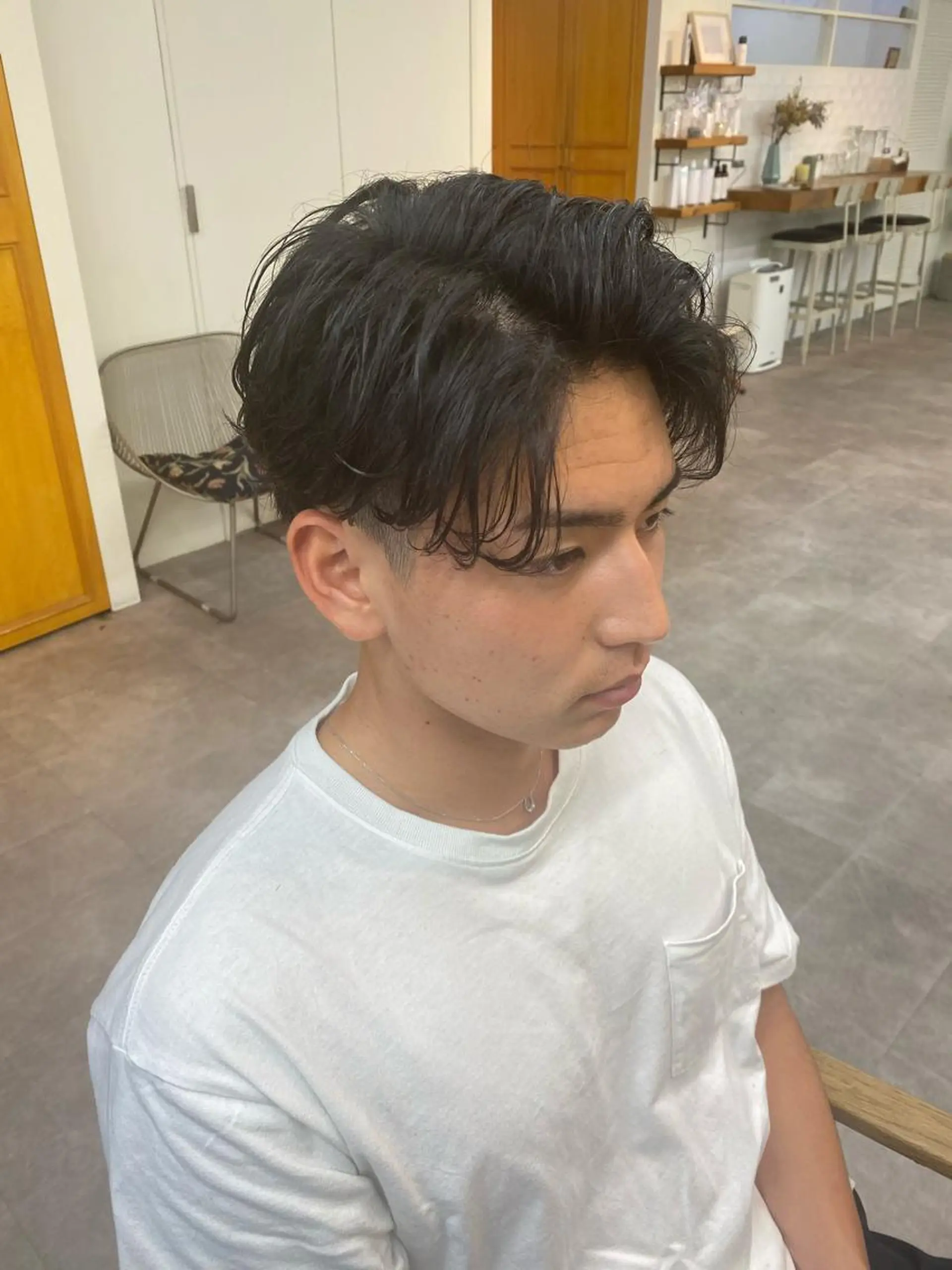 メンズ カット トリートメント シャドウパーマ/ 波巻パーマYu-Kiのヘアスタイル