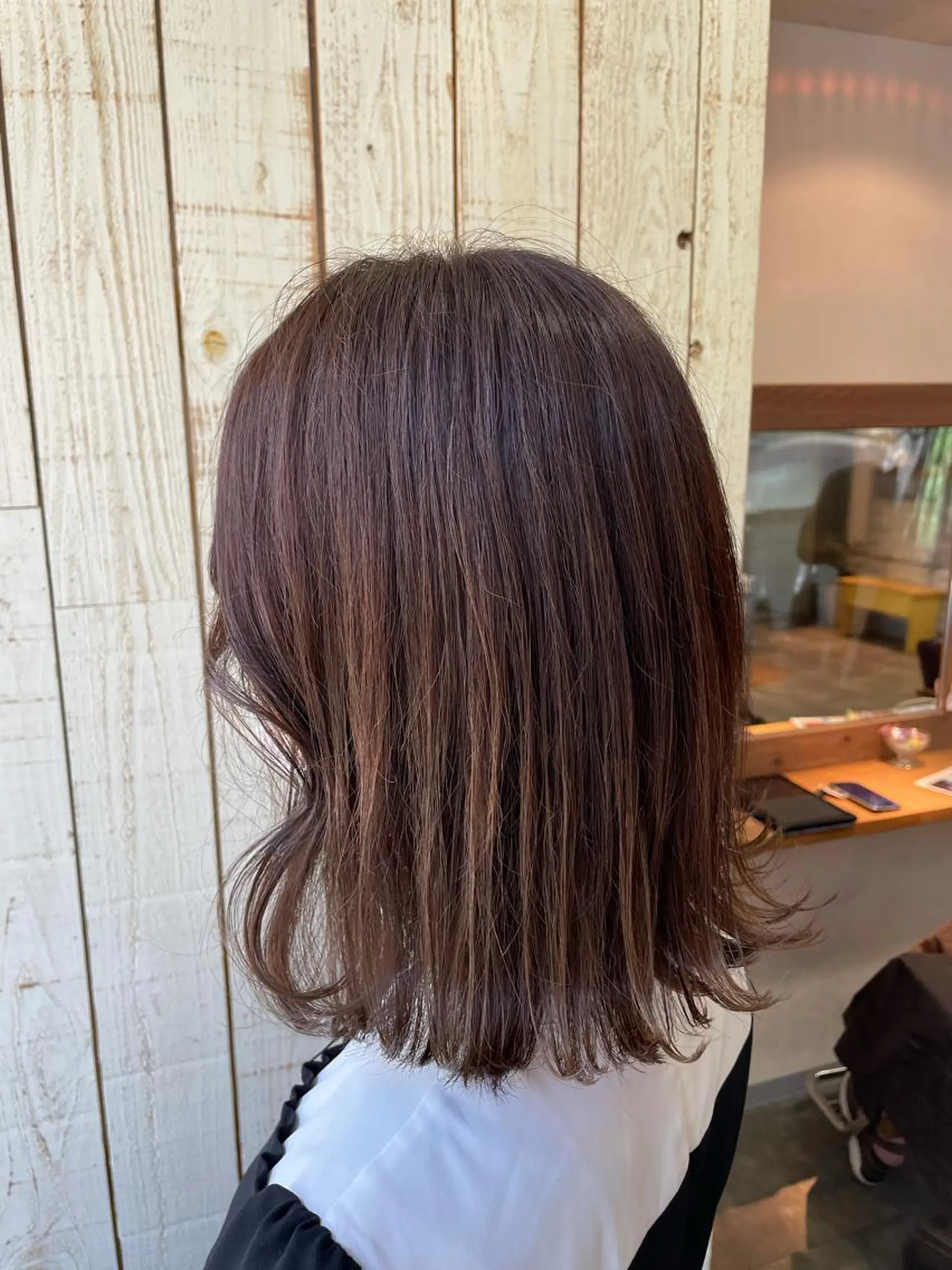 ミディアム カット ヘアカラー トリートメント 福田 ジュンキのヘアスタイル