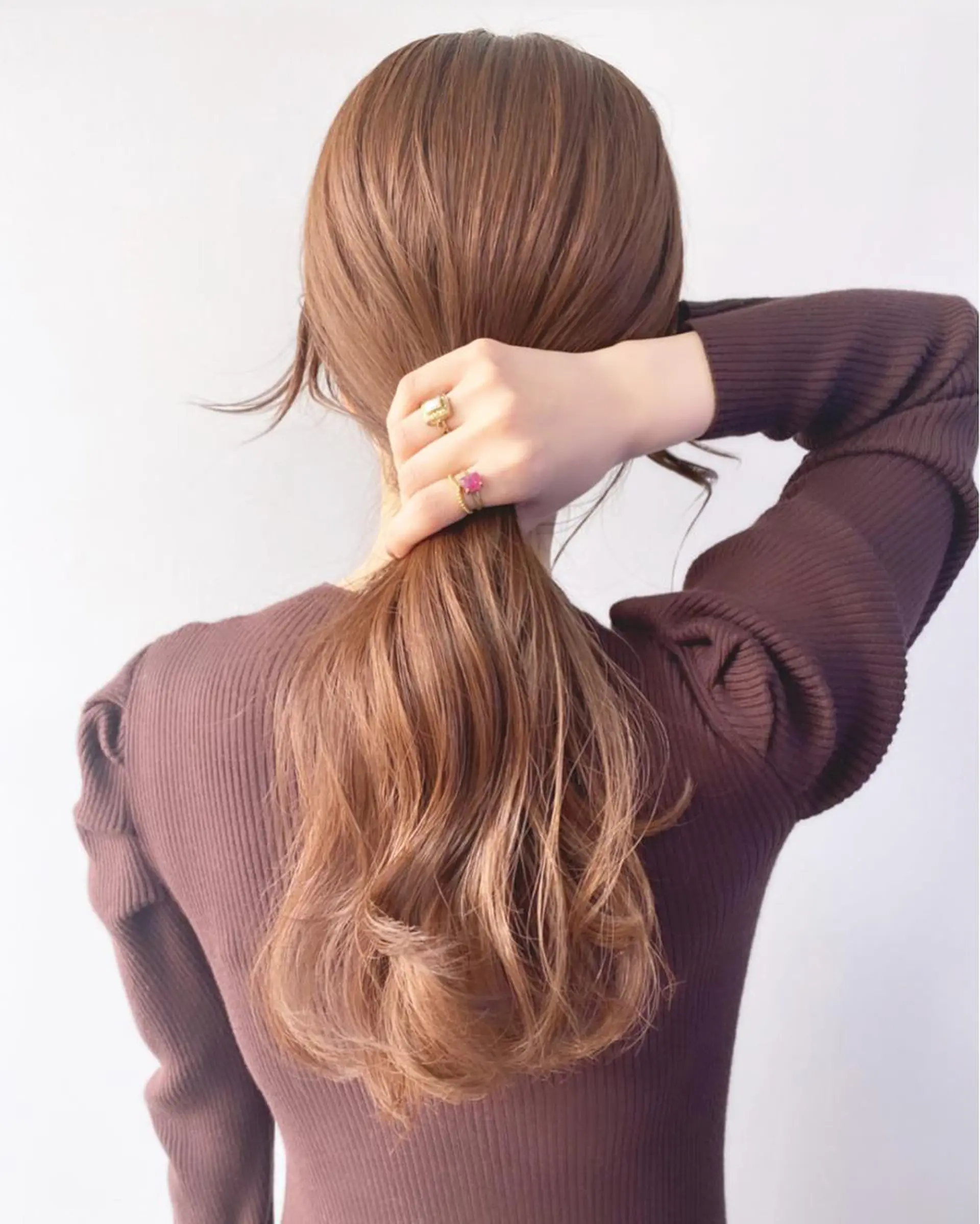 ロング カラー カット ヘアカラー トリートメント 韓国風×透明感カラー 髪質改善オタベシンヤのヘアスタイル