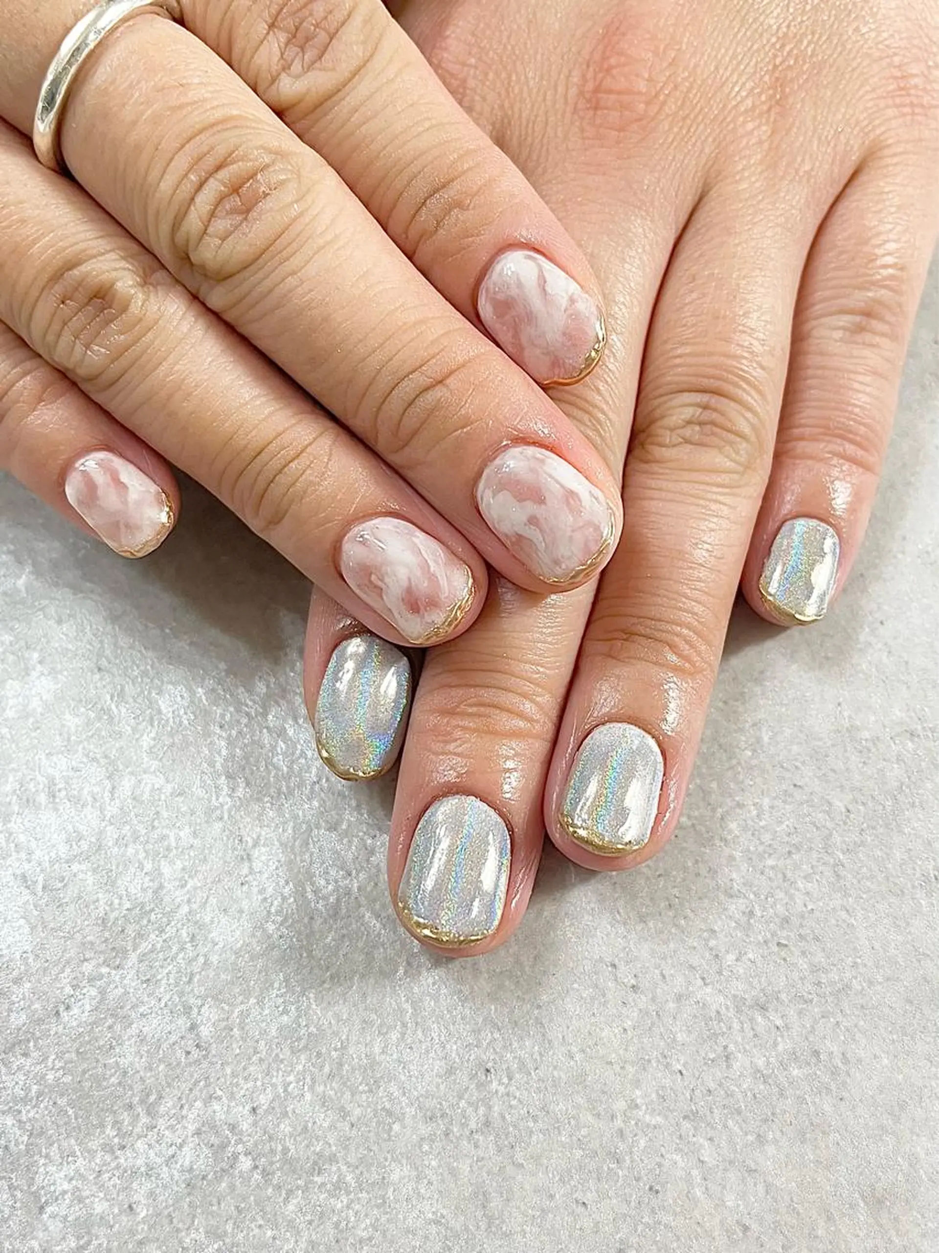 ネイル 持ち込み ハンドネイル ネイルサロン ミールのネイルデザイン
