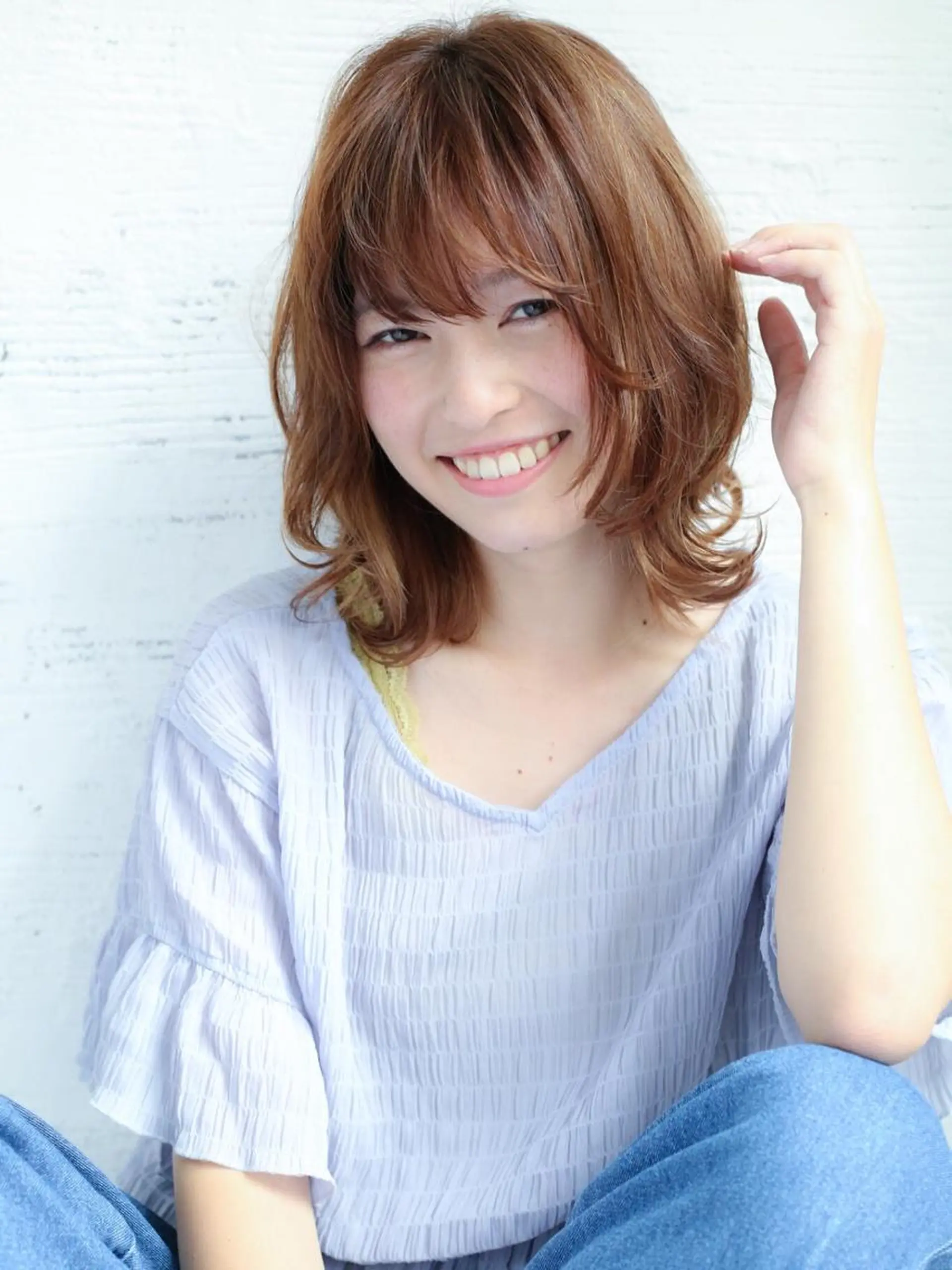 ミディアム 石渡このみ 🍊レイヤーカットのヘアスタイル