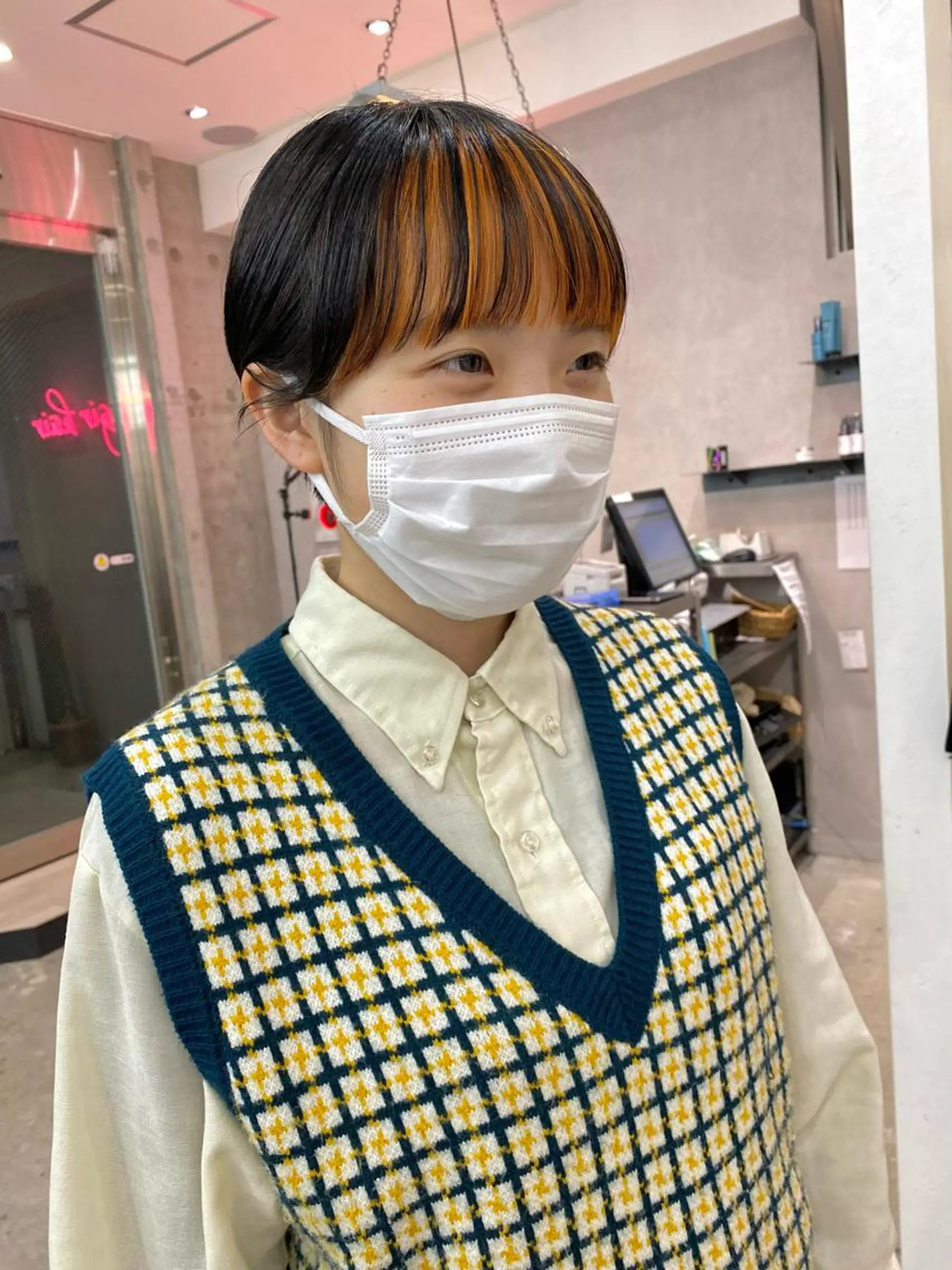 ショート カラー ヘアアレンジ ヘアカラー 小顔カット/艶 カラー特化♡MIHOのヘアスタイル