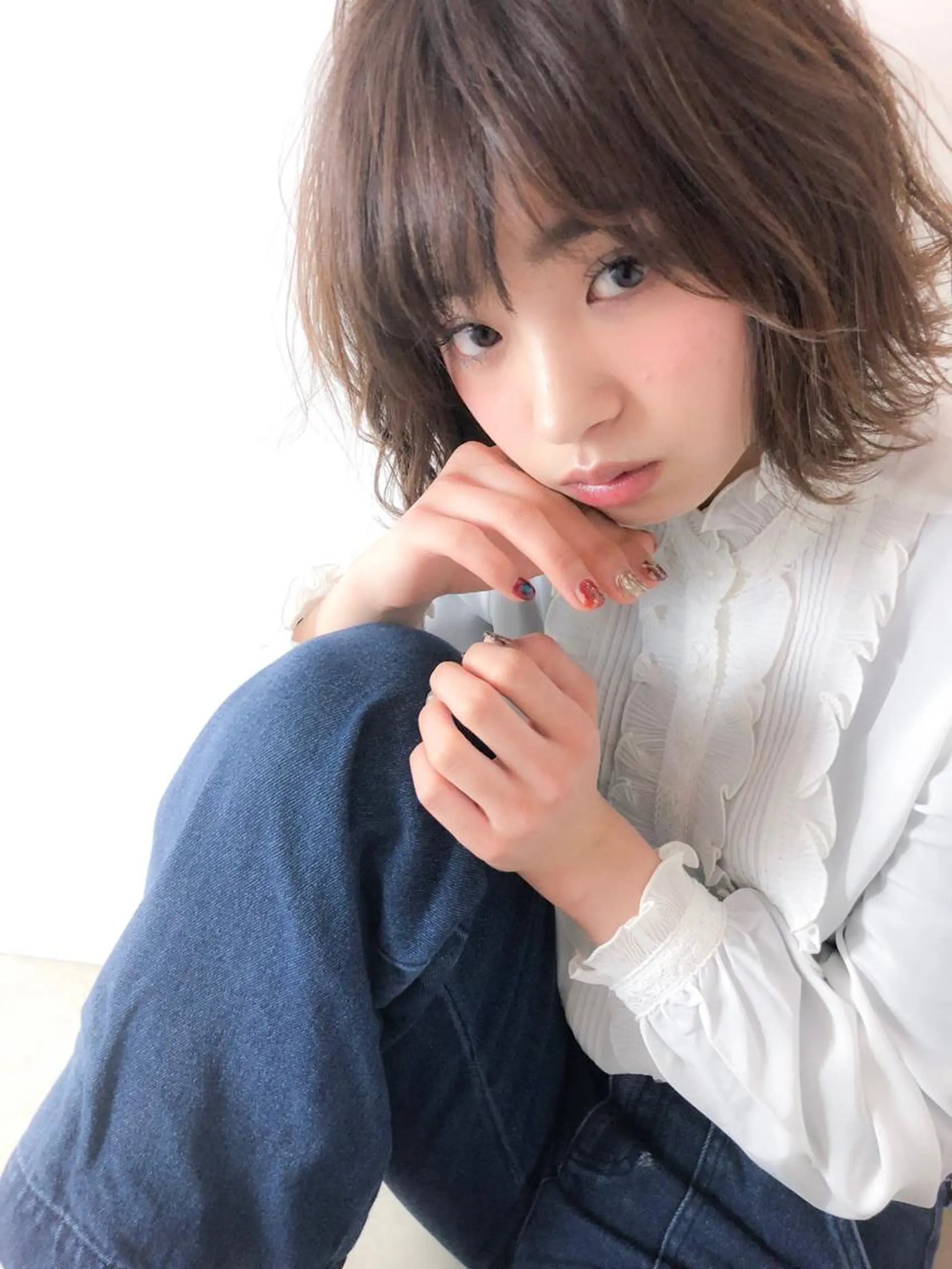 ミディアム ボブ 外ハネヘア 【髪質改善】 川津翔太のヘアスタイル