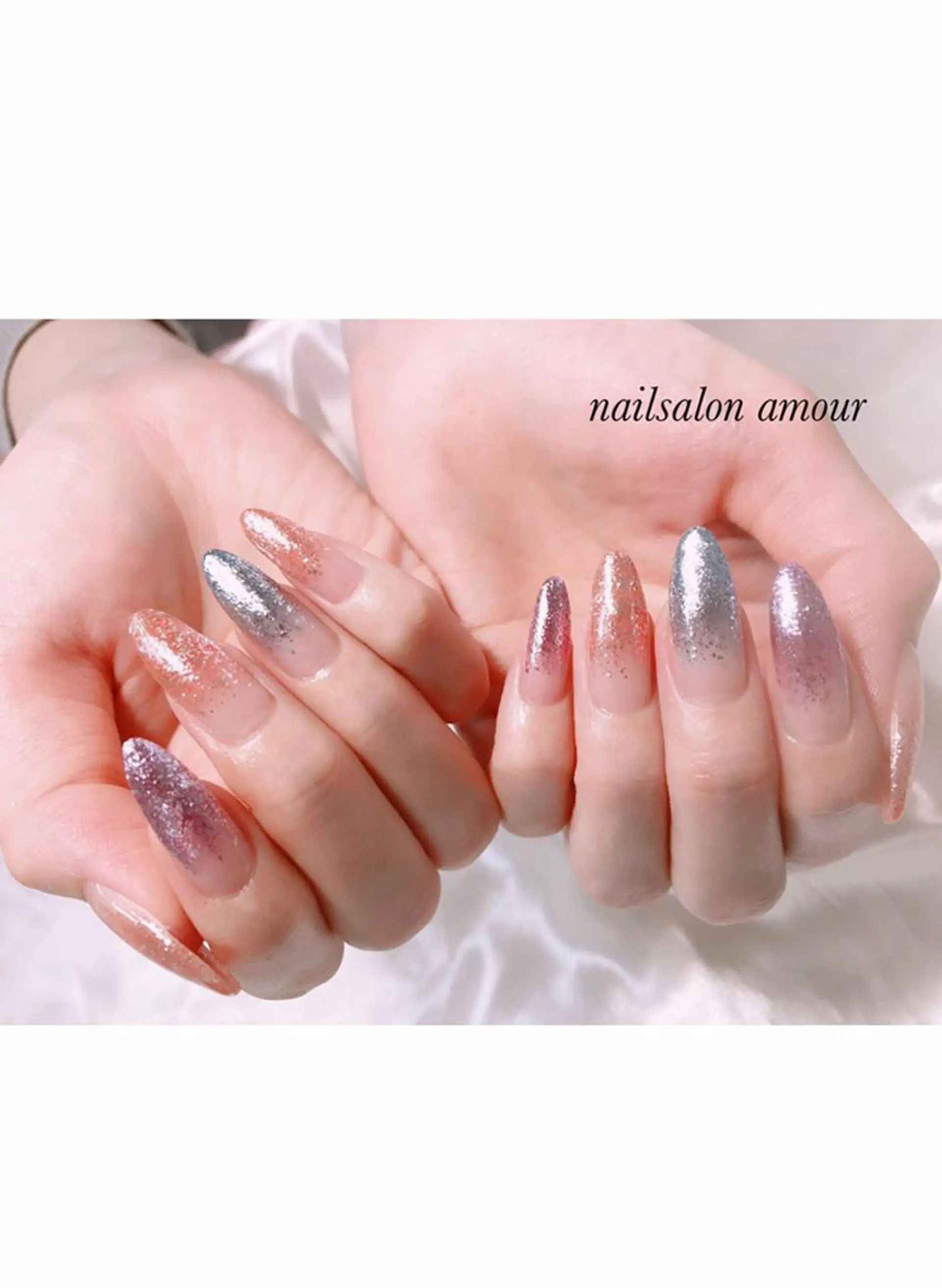 ネイル キラキラネイル ラメ(グリッター) nailsalon ♡amour♡のネイルデザイン