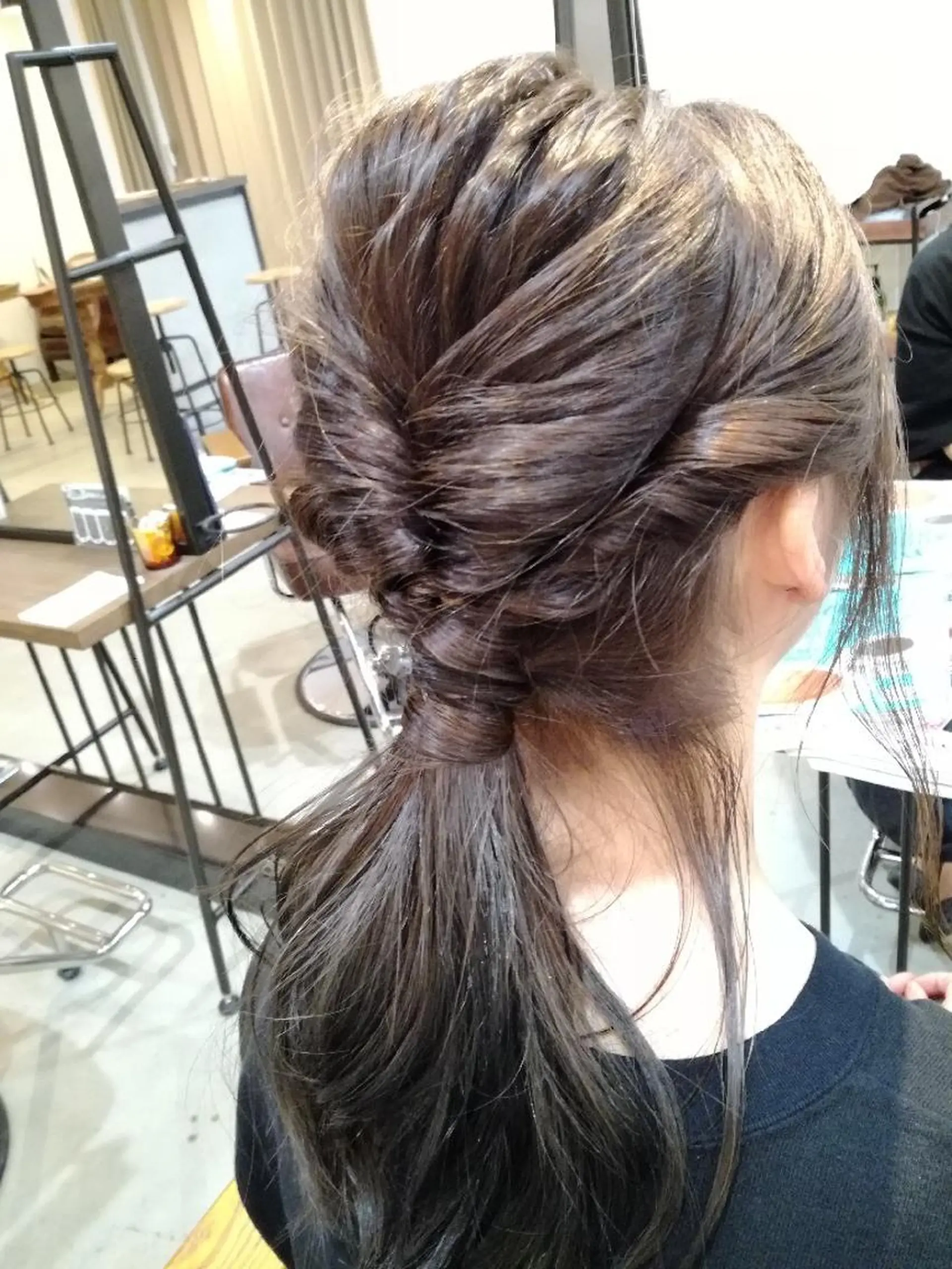 ロング カラー パーマ ヘアアレンジ キッズ マツエク・マツパ ネイル メンズ 中津No.1髪質改善 店長✨透ける暗髪のヘアスタイル