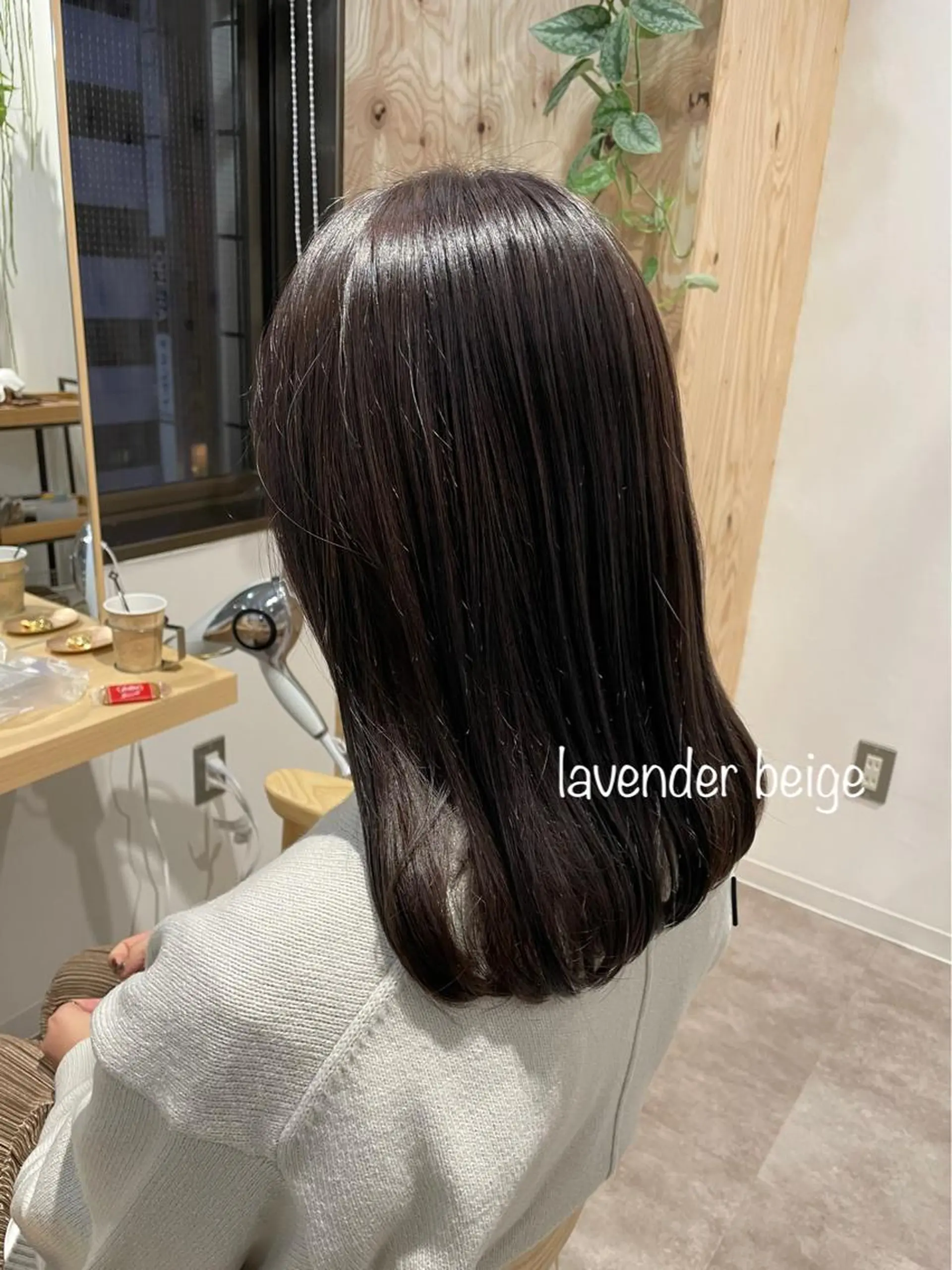 ミディアム カラー ベージュカラー ラベンダーカラー ラベンダーベージュ 🌿AMANE🌿 sakiのヘアスタイル