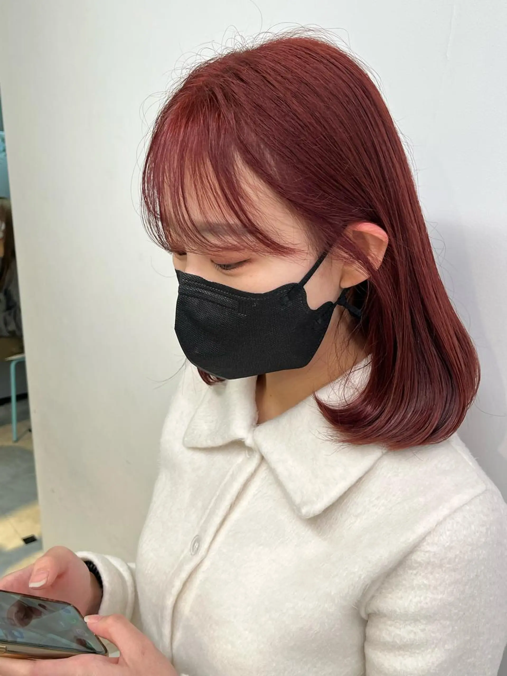 ミディアム カラー ヘアアレンジ 愛されカラー🩷 はるなのヘアスタイル