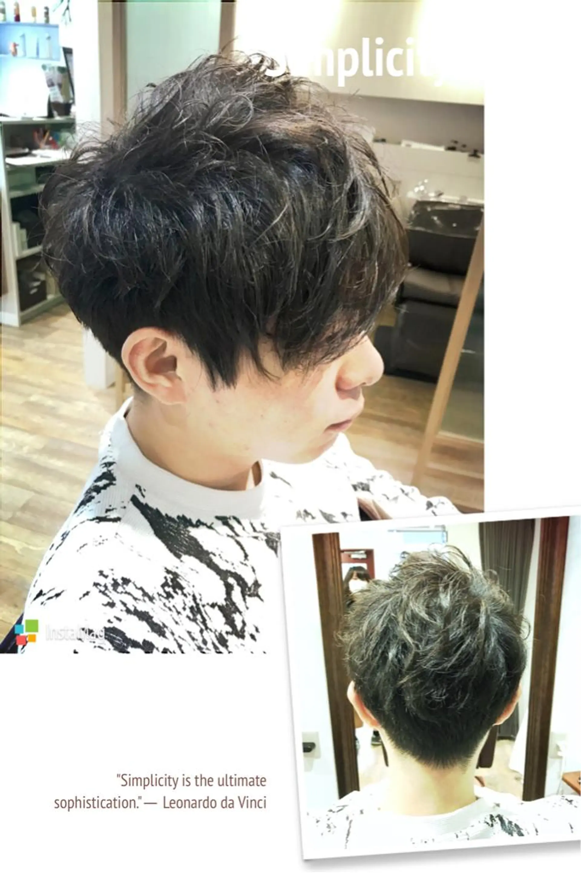 ショート パーマ メンズ マッシュ メンズパーマ 顔周りカット ショートヘア 小顔カット ショート×カラー 🦊堀米早紀【荻窪】のマツエク・マツパデザイン