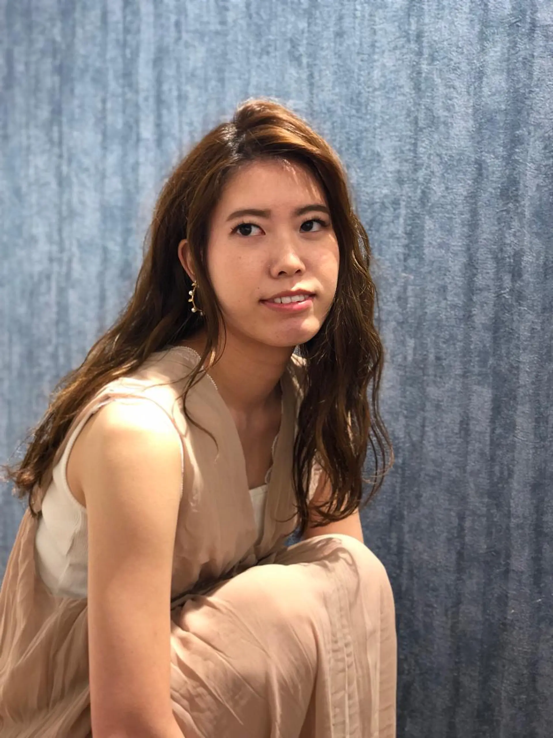 セミロング 大場 優のヘアスタイル