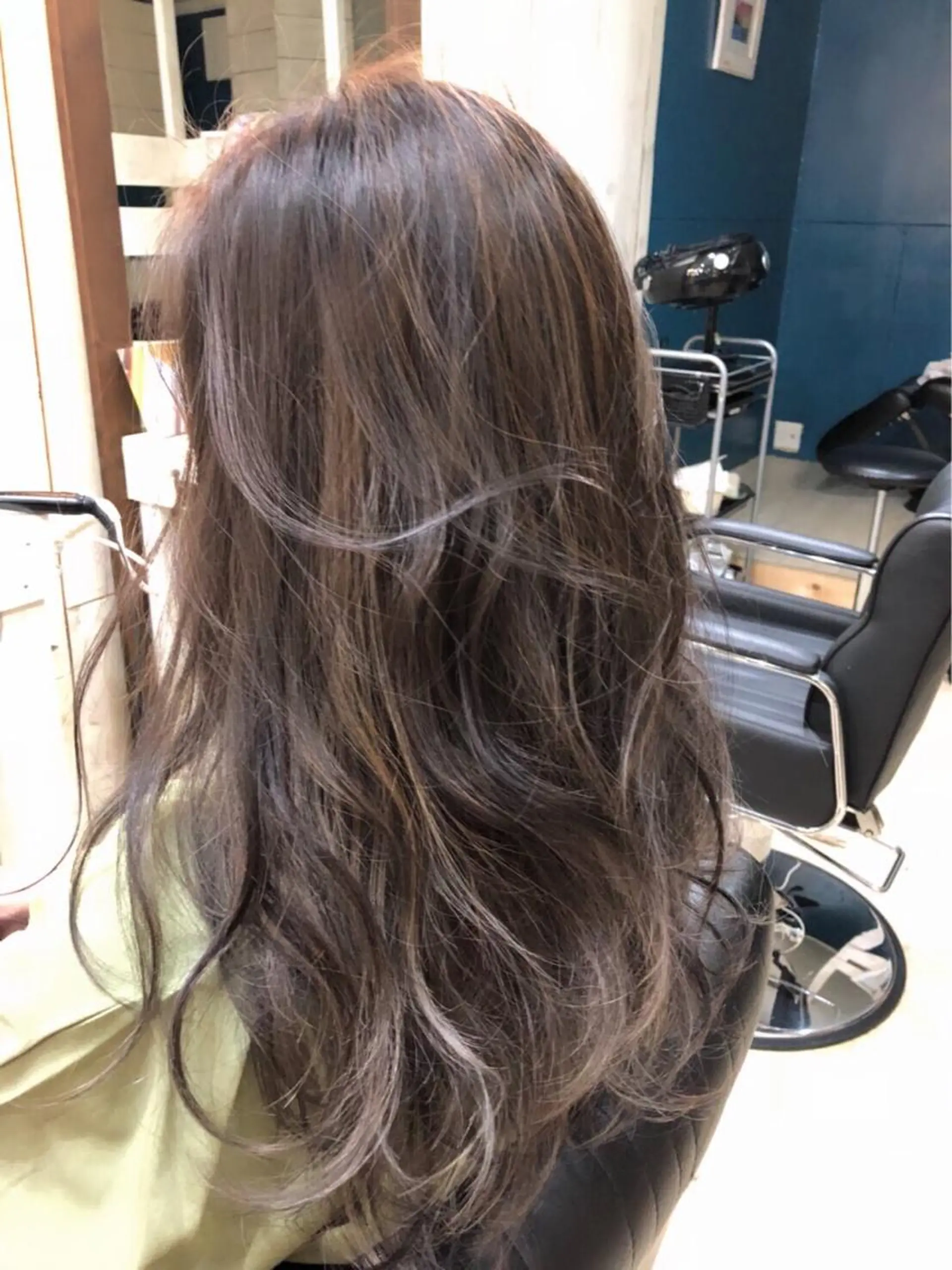 ロング ハイライト 鷺谷 玲奈のヘアスタイル