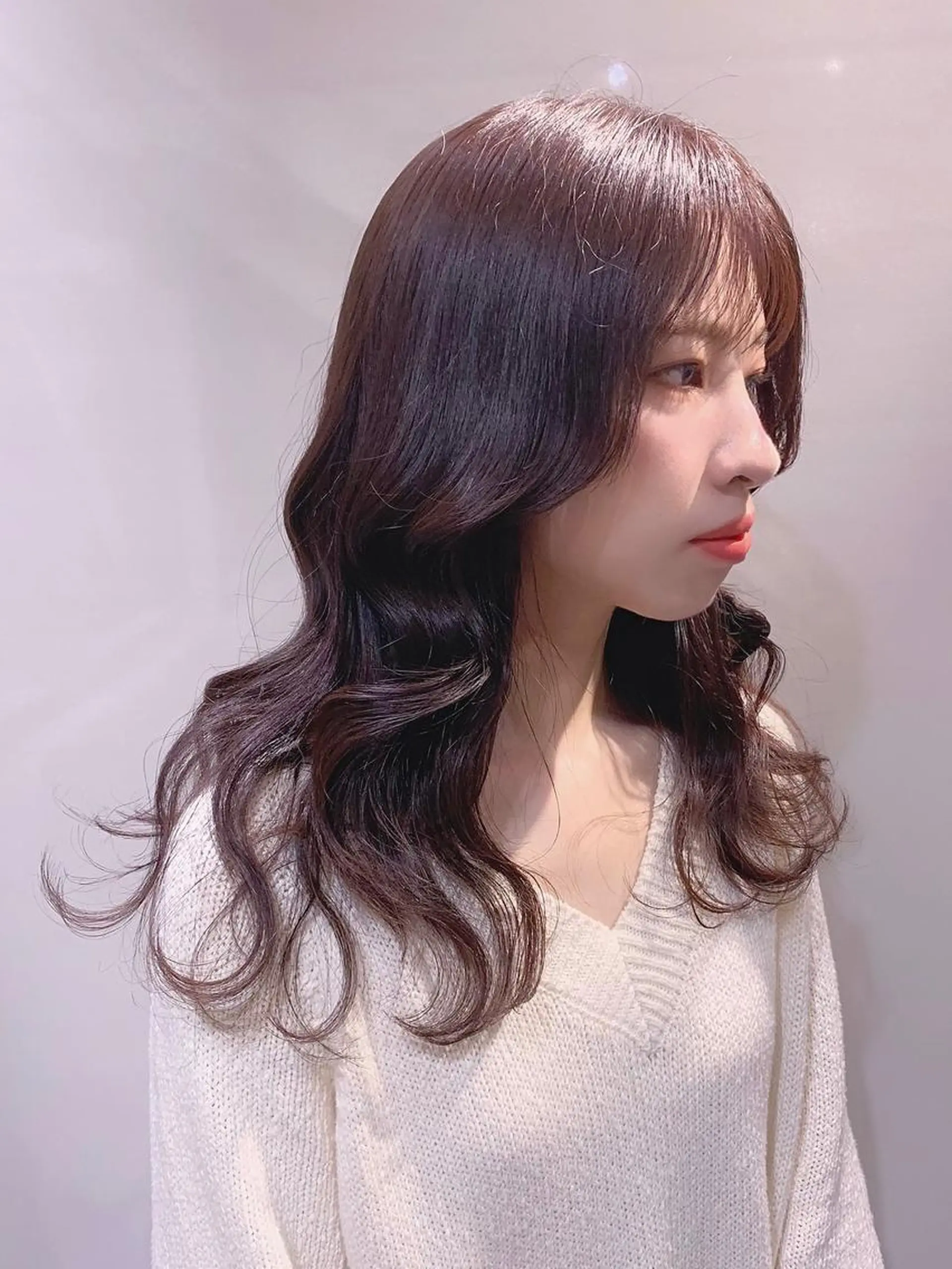 セミロング カラー ヘアアレンジ 柔らか垢抜けｶﾗｰと ｶｯﾄ🫧ASUKAのヘアスタイル