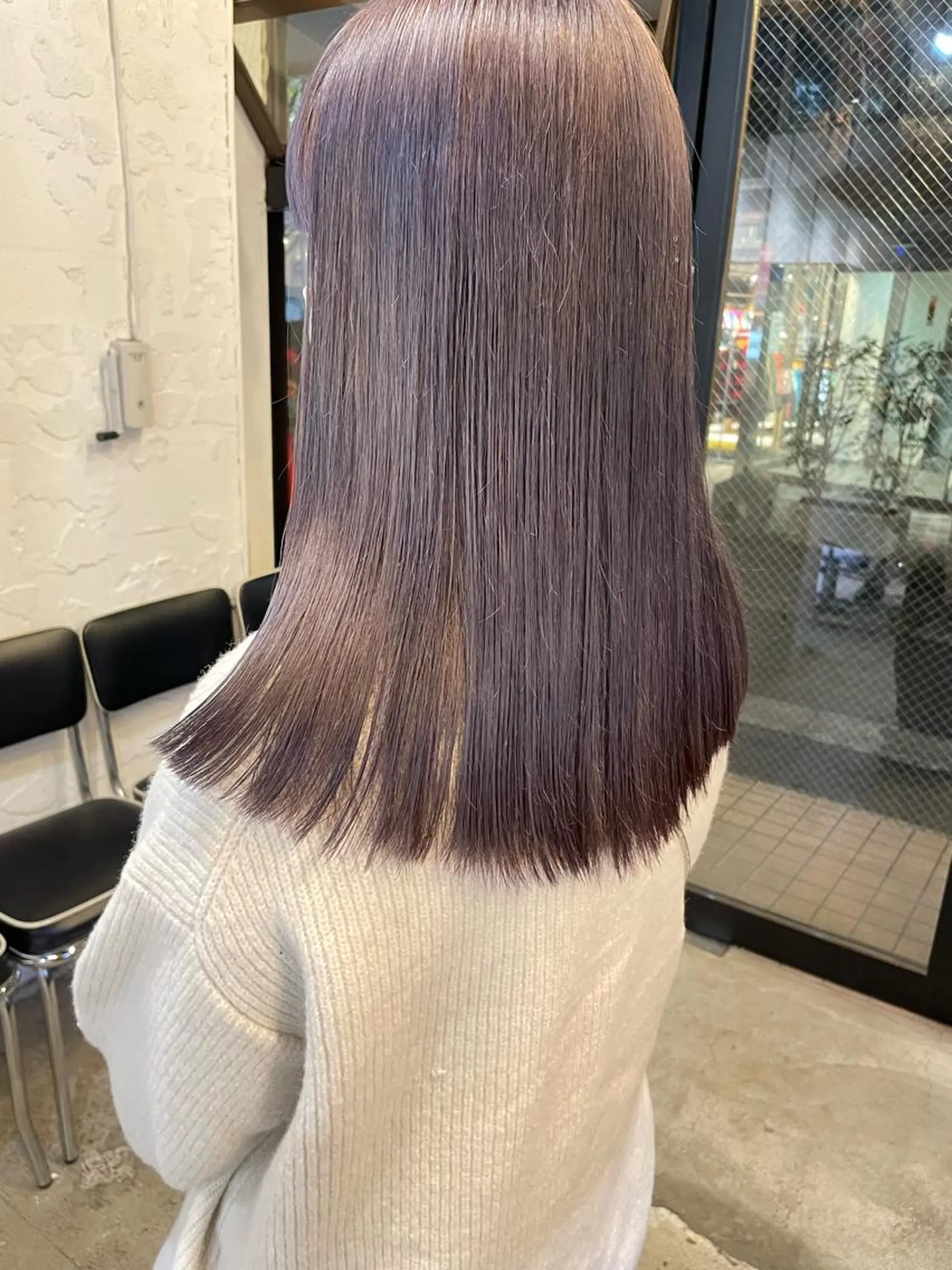 セミロング カラー ヘアアレンジ satsuki 暖色・ブラウンカラーのヘアスタイル