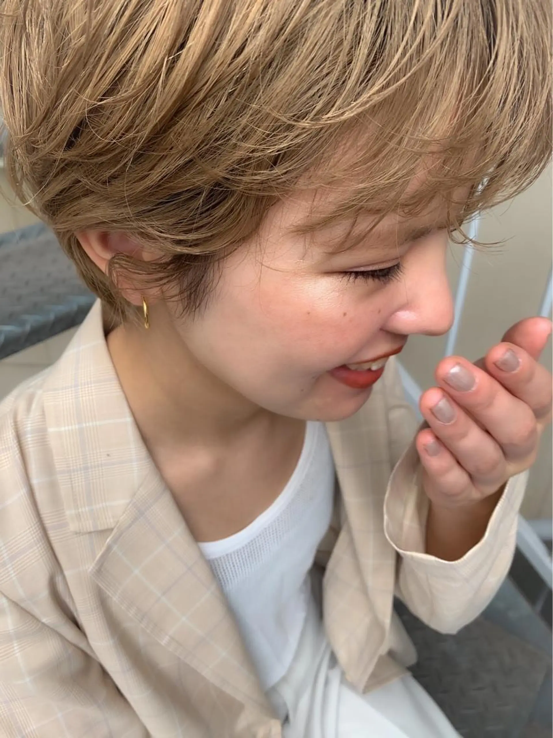 ショート ヘアアレンジ 佐治 梨乃のヘアスタイル