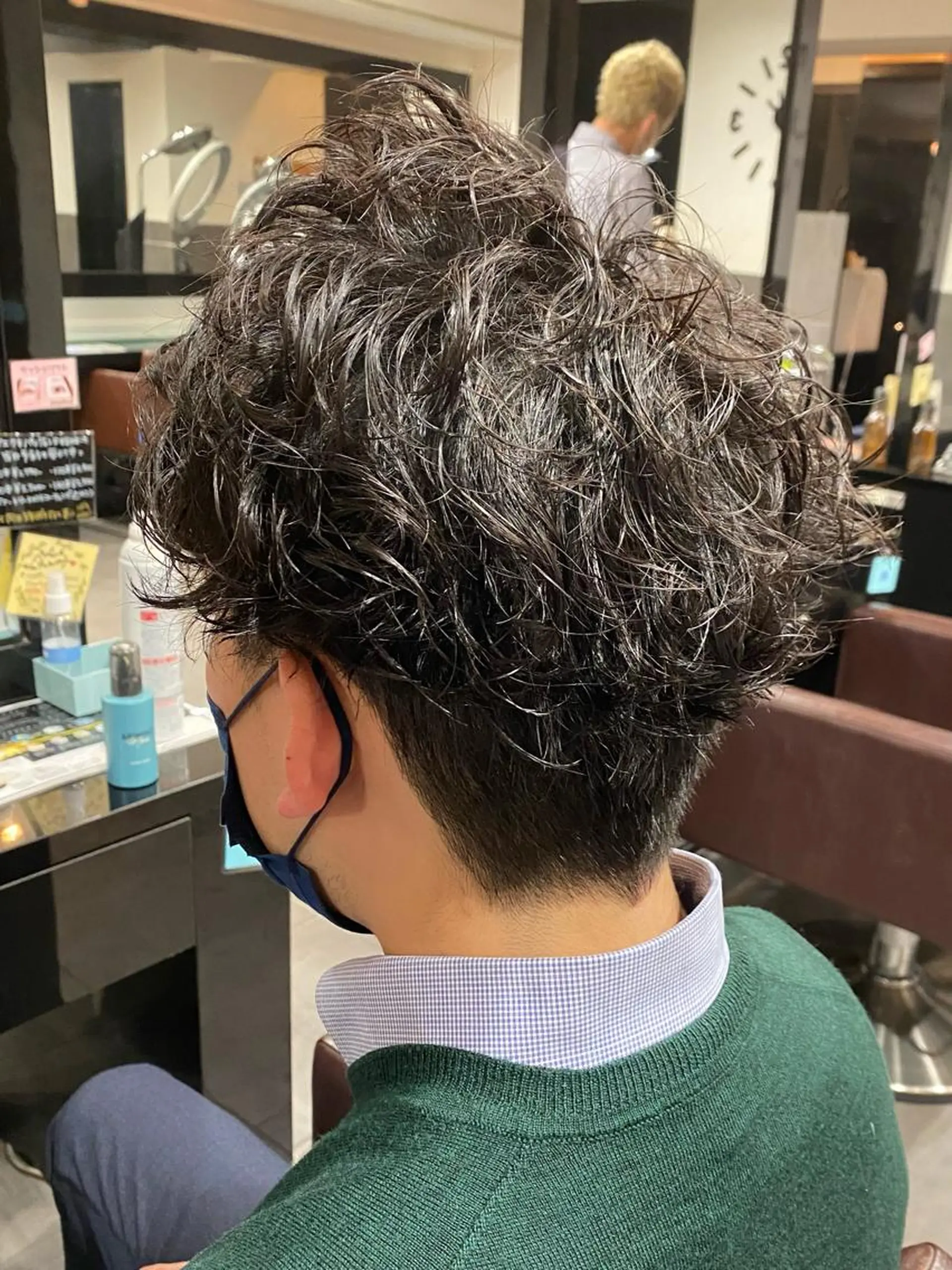 パーマ メンズ カット パーマ ⭕️メンズパーマ⭕️ 山口　裕太郎のヘアスタイル