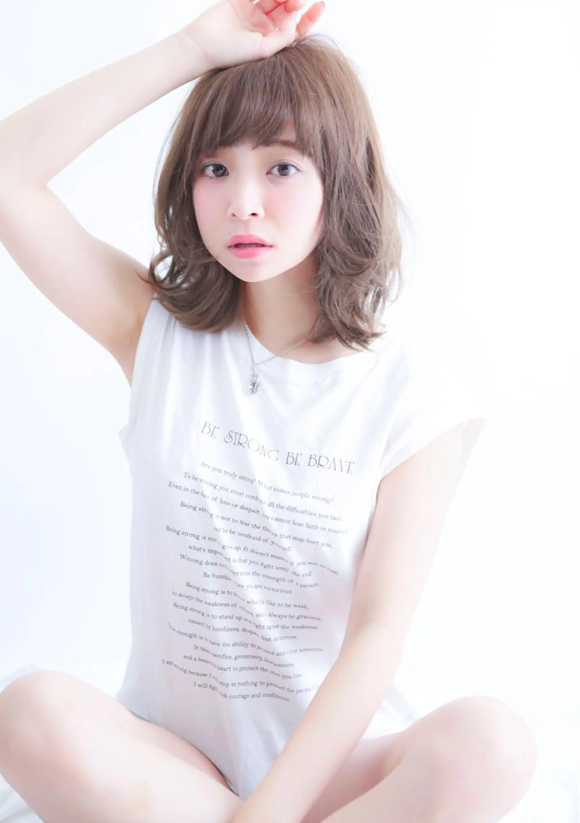 ミディアム カラー モテ髪透明感❤️ デイズヘアカラーのヘアスタイル