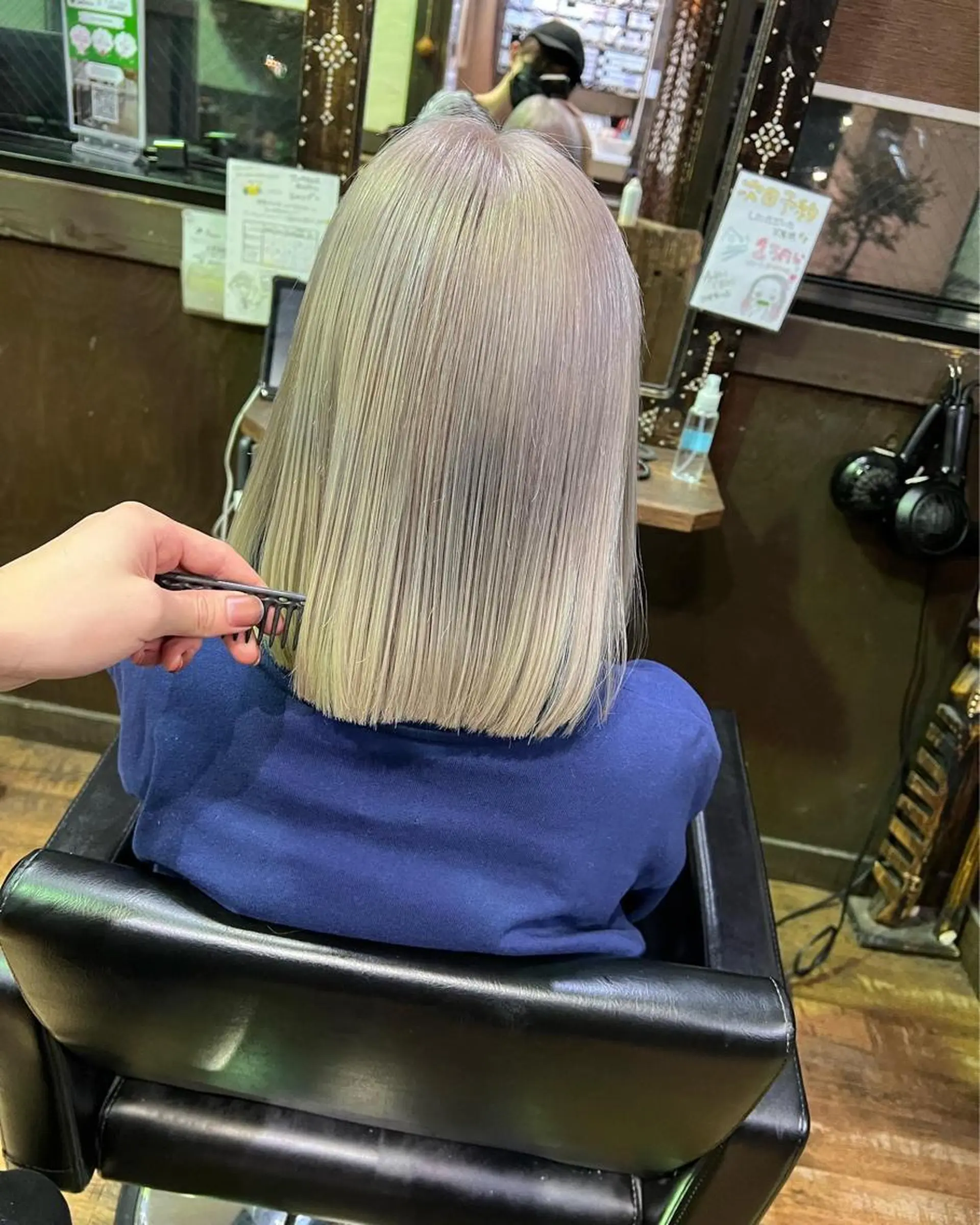 カラー ベージュカラー ブリーチ ケアブリーチ ハイトーンカラー ホワイトベージュ ヘアカラー PSY(サイ)所属・PSY(サイ)池袋 金田尚久🎨のヘアスタイル