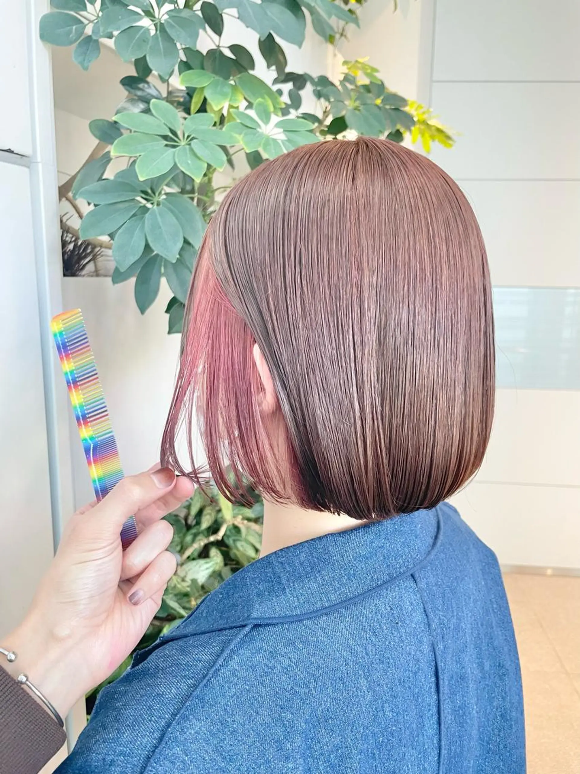 ショート カット ヘアカラー トリートメント 東北No.1完全個室 💐梶谷社長のヘアスタイル