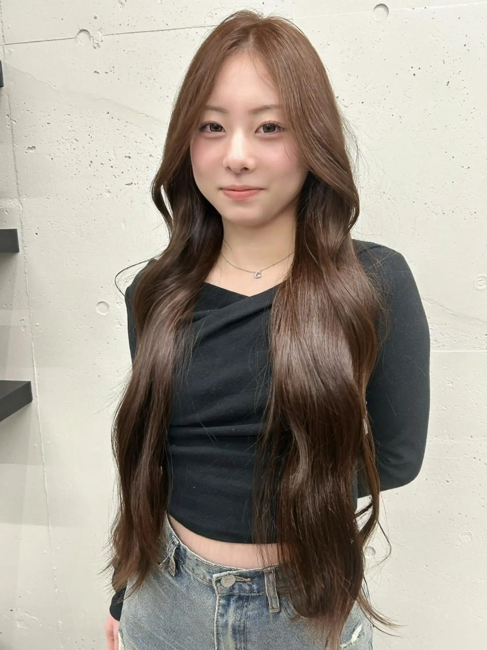 カラー セミロング ベージュカラー ブリーチ 透明感カラー ブリーチなしカラー ヘアカラー トリートメント 透明感、柔らかカラー ♡トレンドカラー♡のヘアスタイル