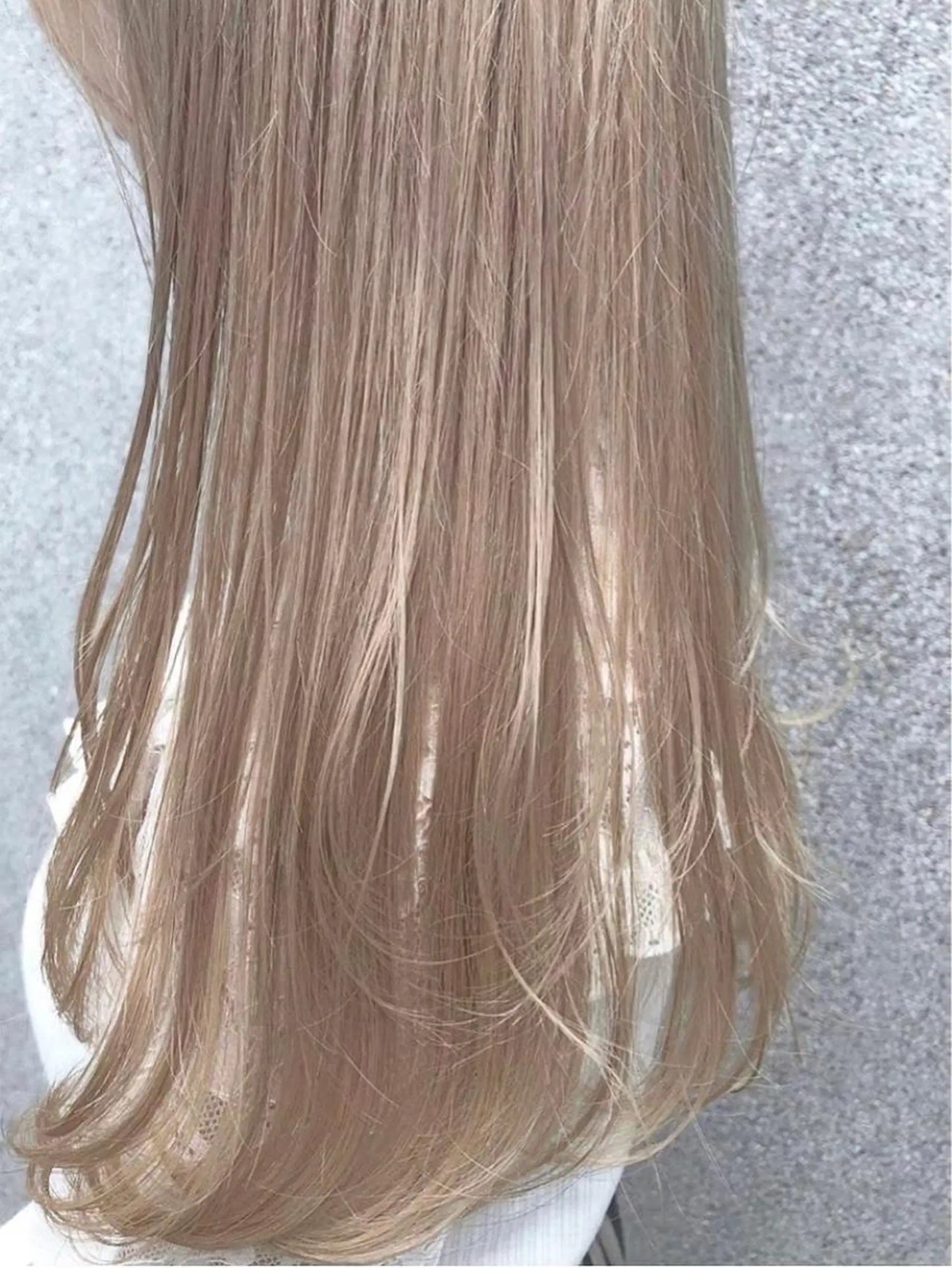 ロング カラー ブロンド カット ヘアカラー トリートメント 🧸艶々韓国ヘア 🧁mizunaのヘアスタイル