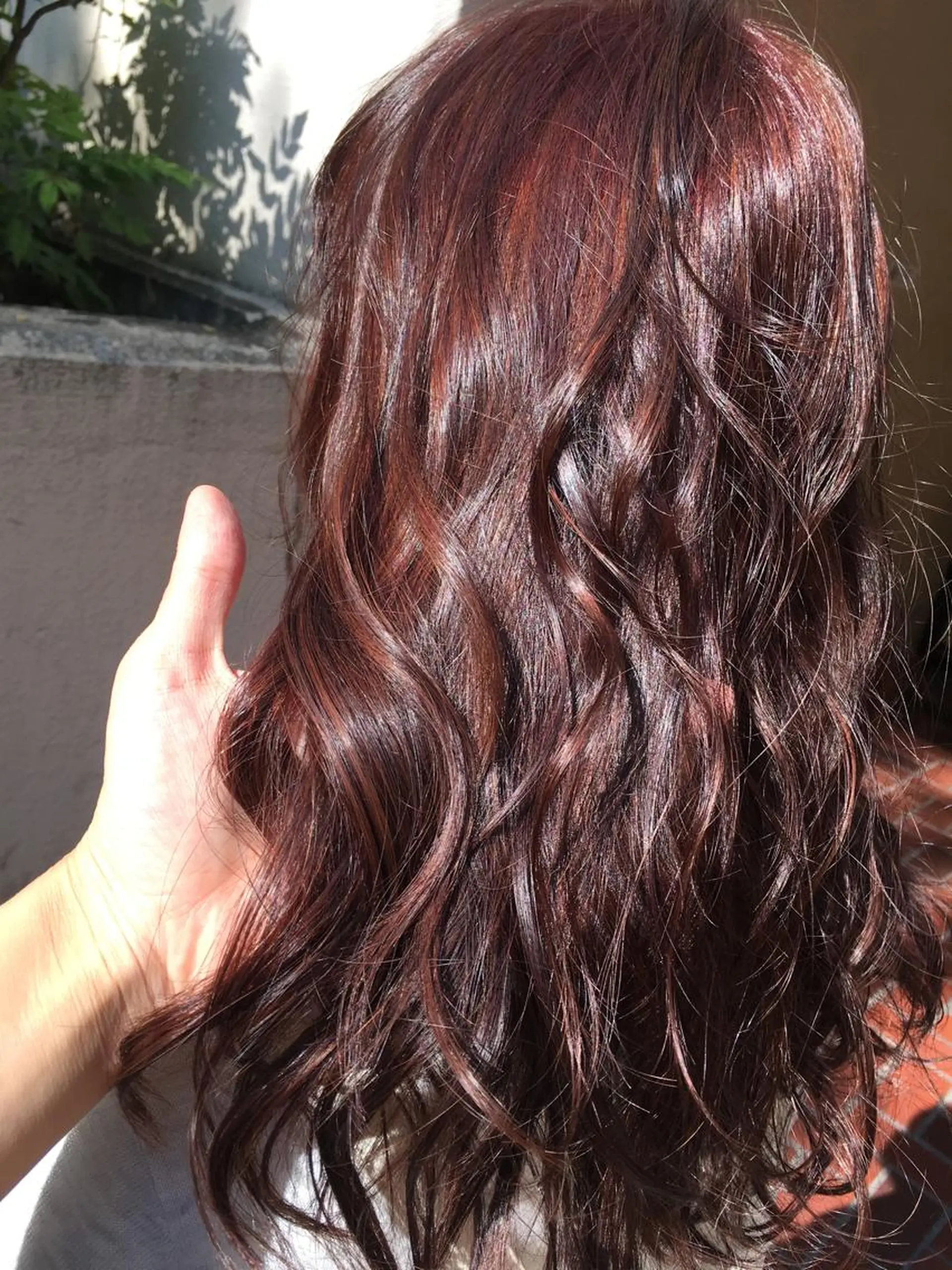 ミディアム カラー パーマ ヘアアレンジ メッシュ ピンクカラー きむえり/髪質改善 /20代〜40代多数のヘアスタイル