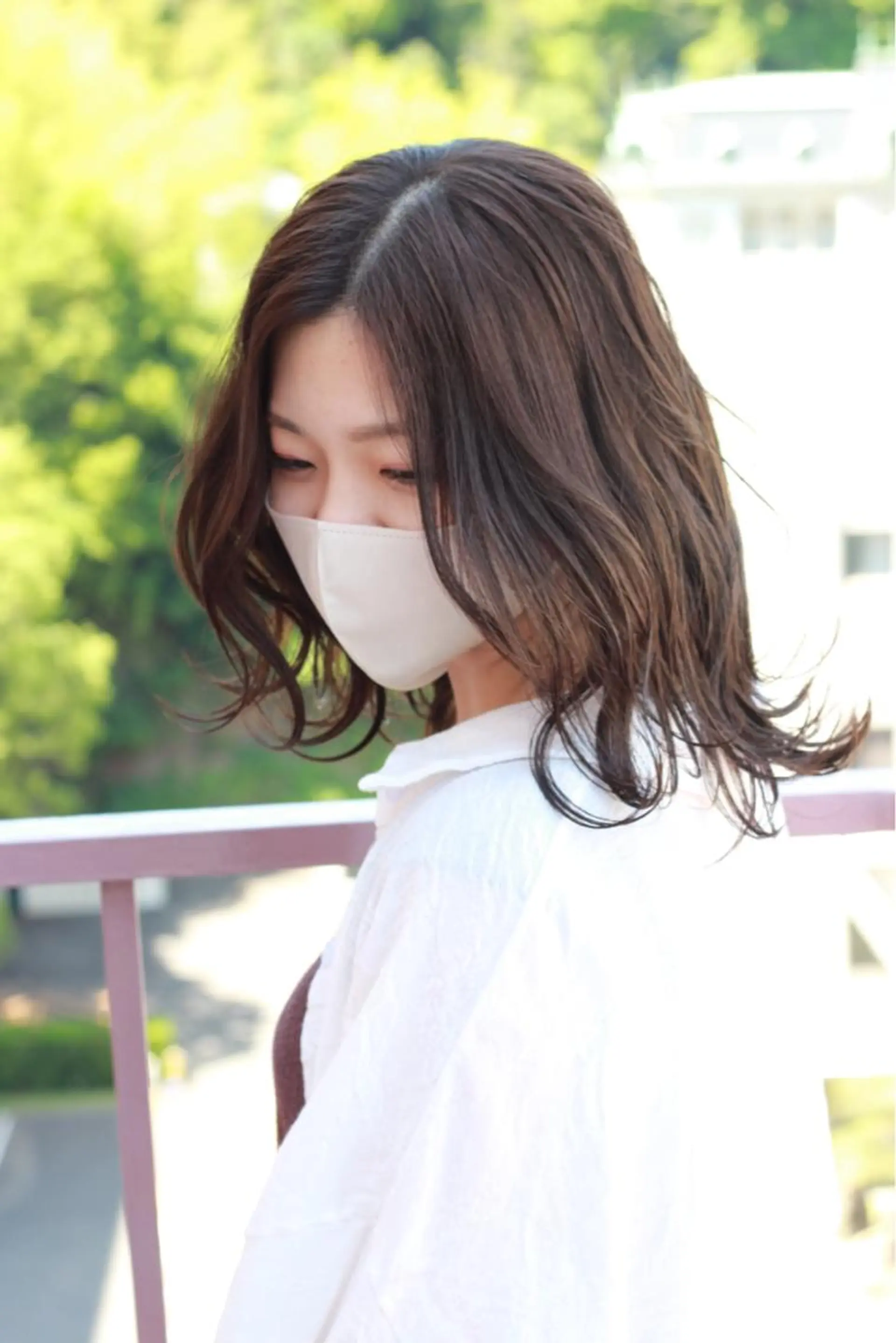 ミディアム カラー ベージュカラー ブラウンカラー ブラウンベージュ カット ヘアカラー Viage （ビアージュ）のヘアスタイル