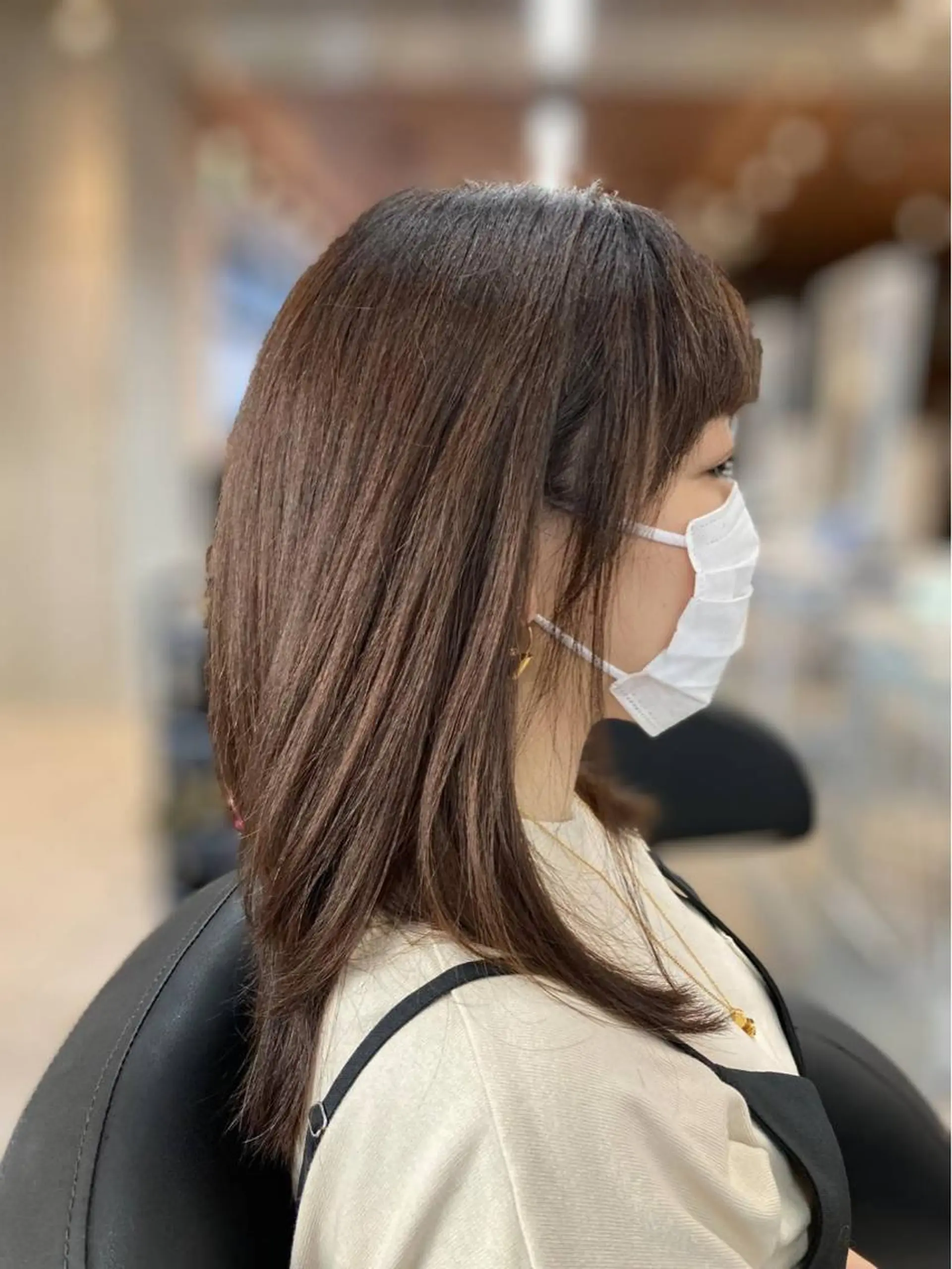 セミロング レイヤーカット 寺田 ゆりのヘアスタイル