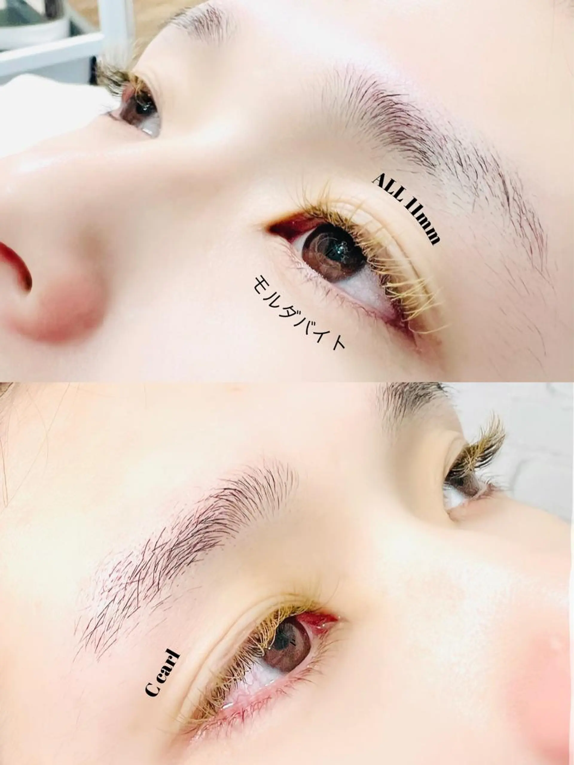 マツエク・マツパ CCカール Cカール カラーマツエク Jカール ナチュラル マツエク eyelash presh yukaのマツエク・マツパデザイン