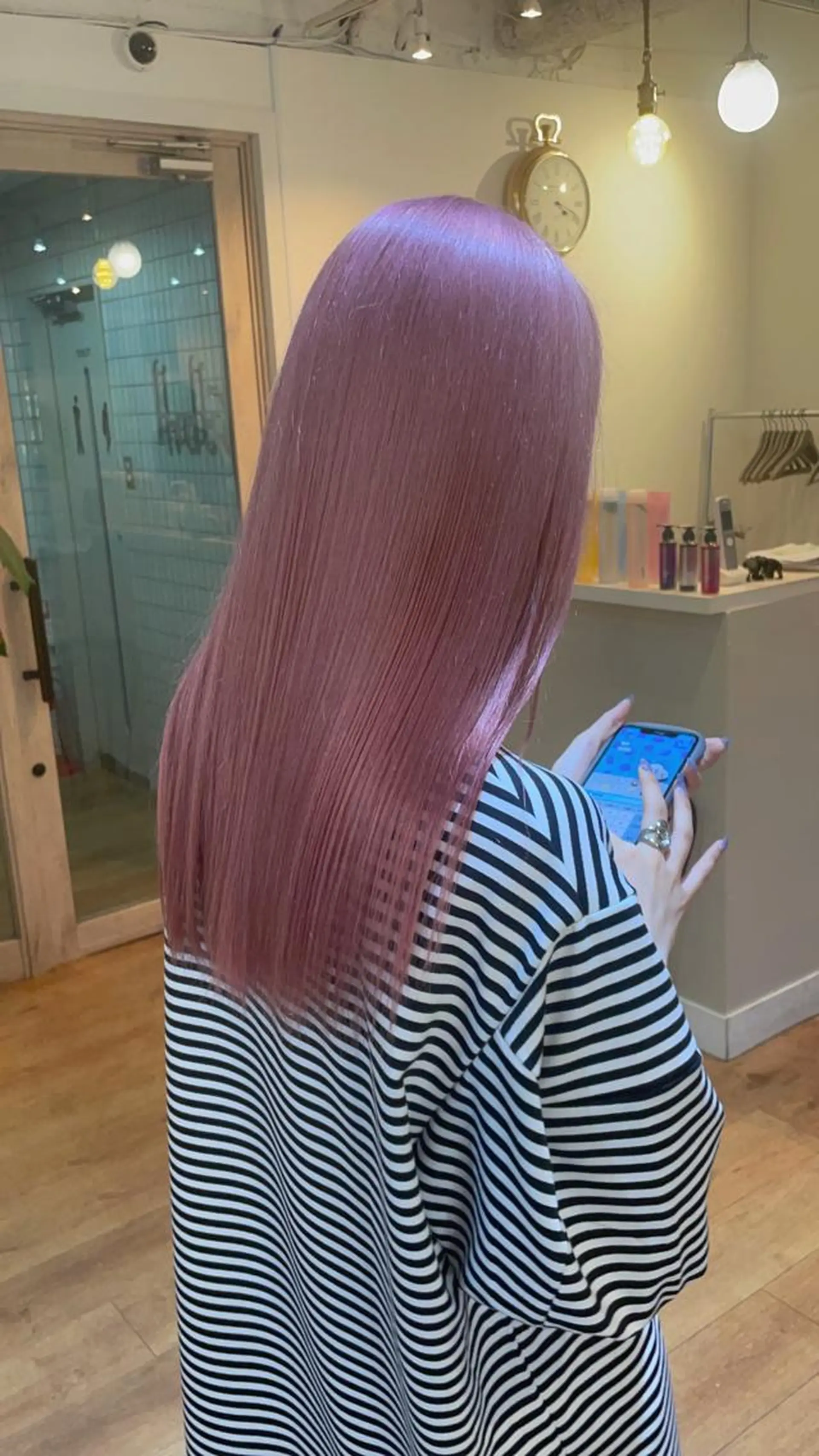 ロング カラー 🇰🇷ハイトーン× 韓国レイヤー레이어드のヘアスタイル