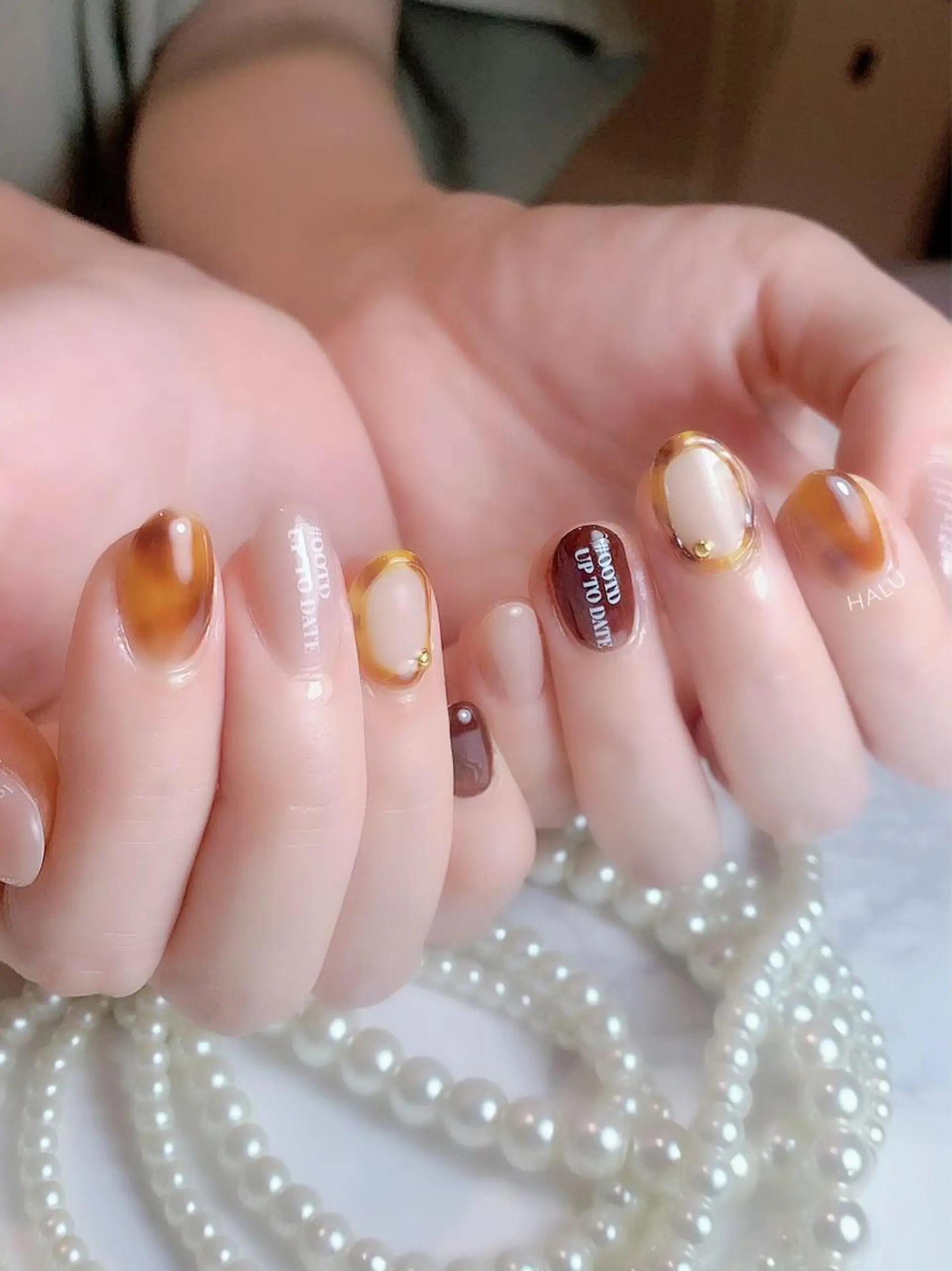 ネイル べっ甲ネイル HALU ハルのネイルデザイン