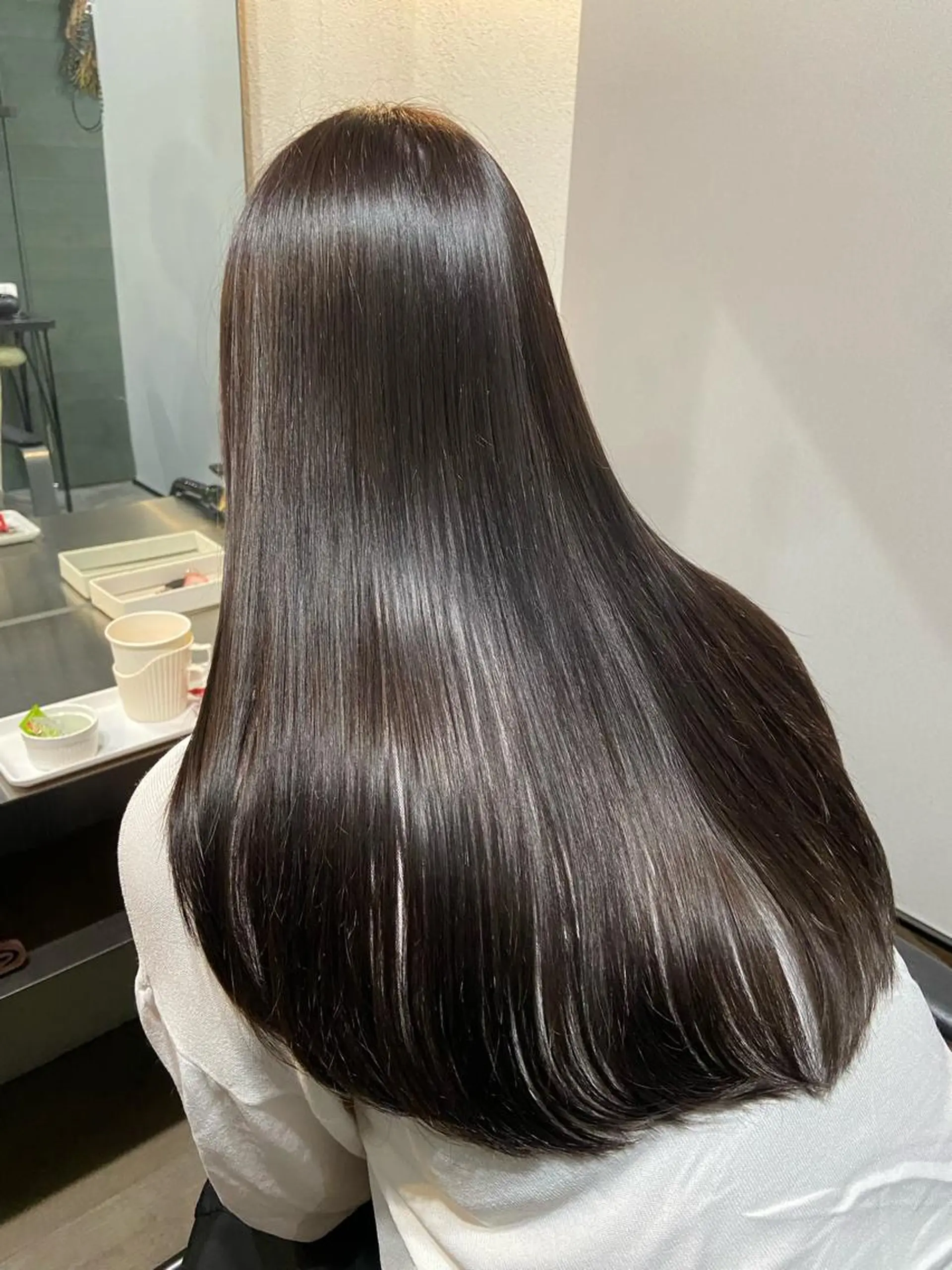 ロング 髪質改善 カラー専門店のヘアスタイル