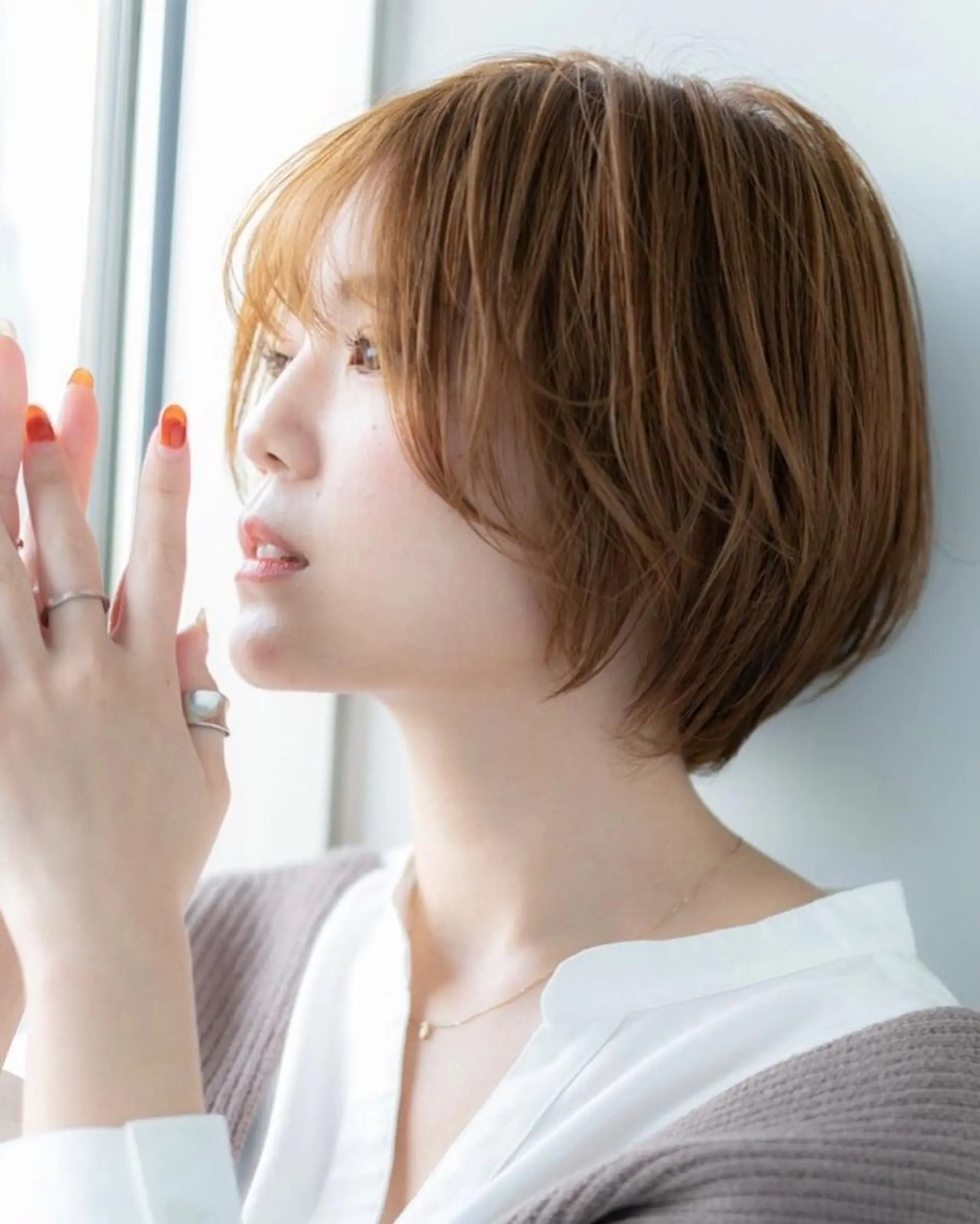 ショート カラー ハイライトカラー インナーカラー ハイライト 髪質改善 縮毛矯正 justbeauty CiNQのヘアスタイル