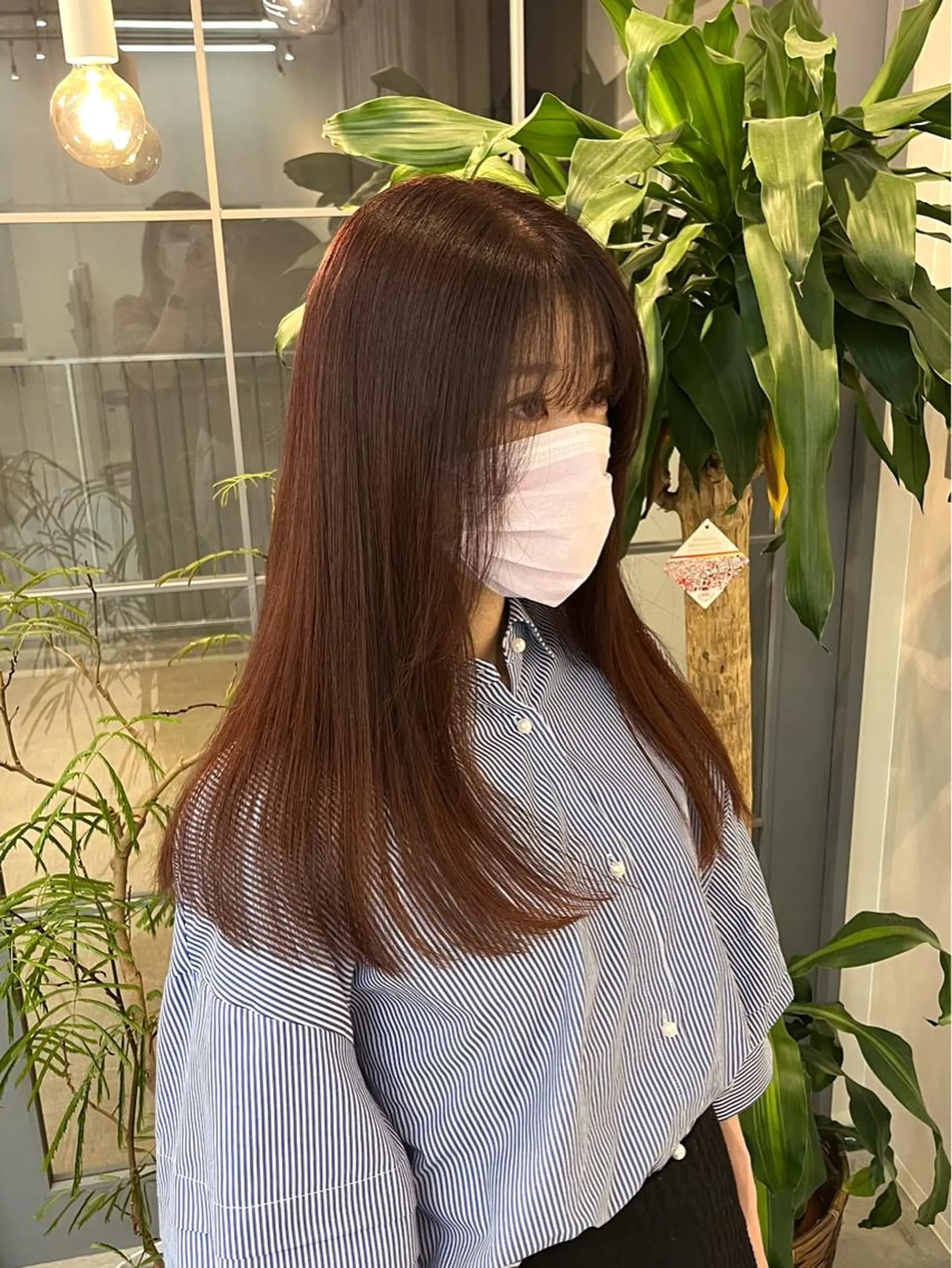 ロング カラー ブラウンカラー オレンジ オレンジブラウン 神原 茉依🩰🪩のヘアスタイル