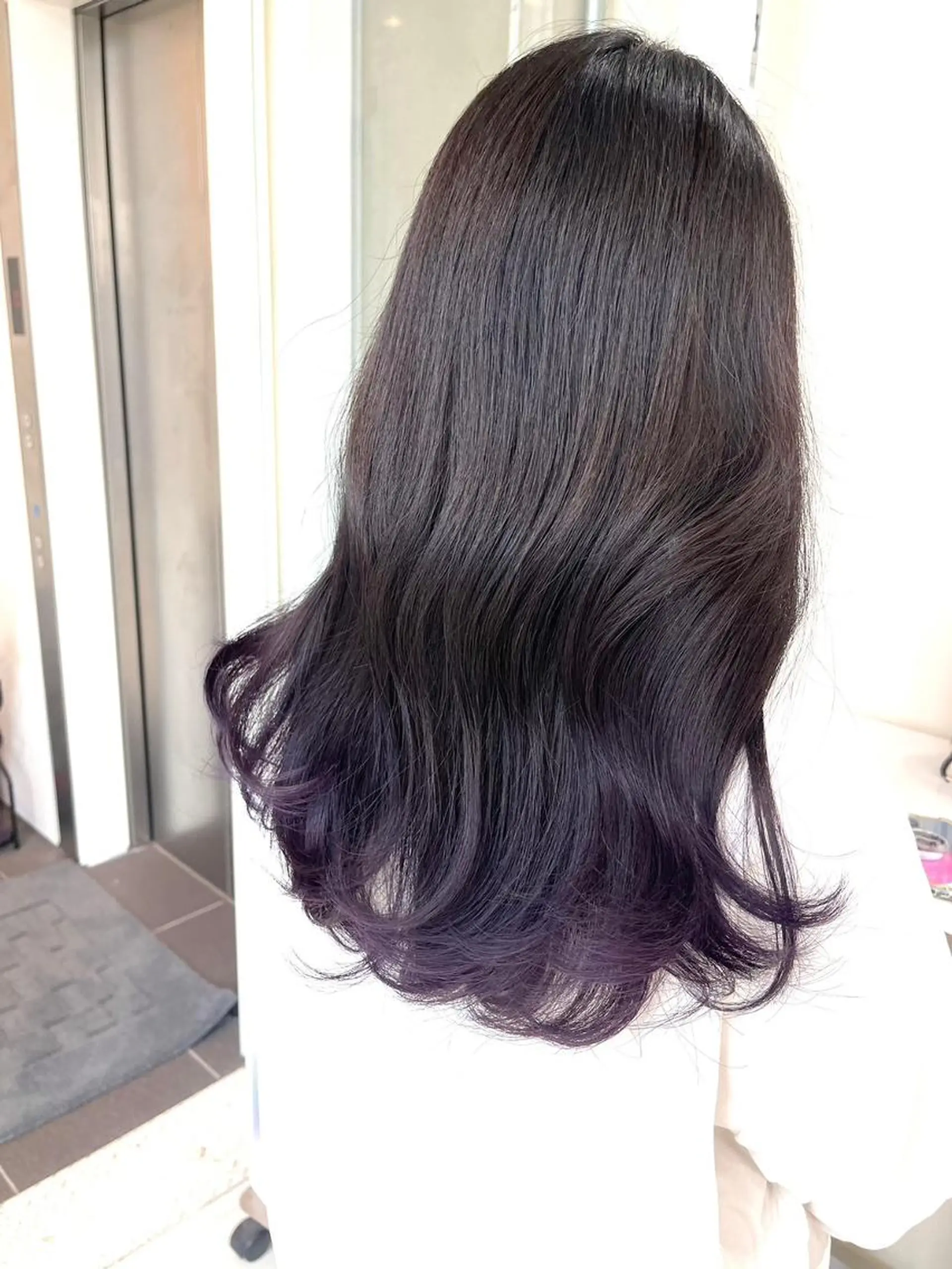 ロング カラー アディクシーカラー アッシュ ブルーカラー ダークアッシュ グレージュ 【公式】amble luxe池袋東口🩷のヘアスタイル