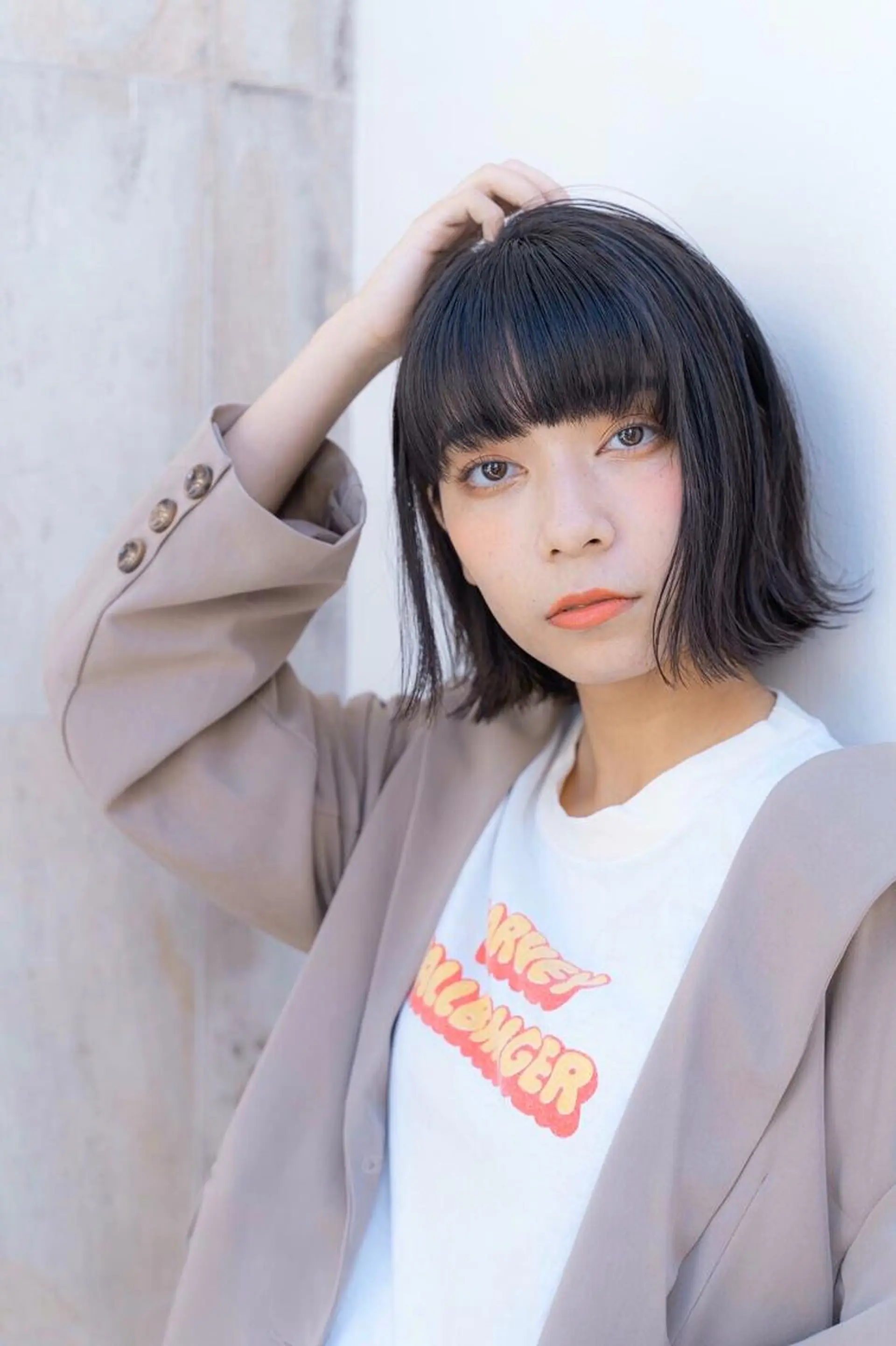 ミディアム ミディアムパーマ ボブ ハイライト 髪質改善 トリートメント 💈Chlom💈_ 公式_NewOpenのヘアスタイル